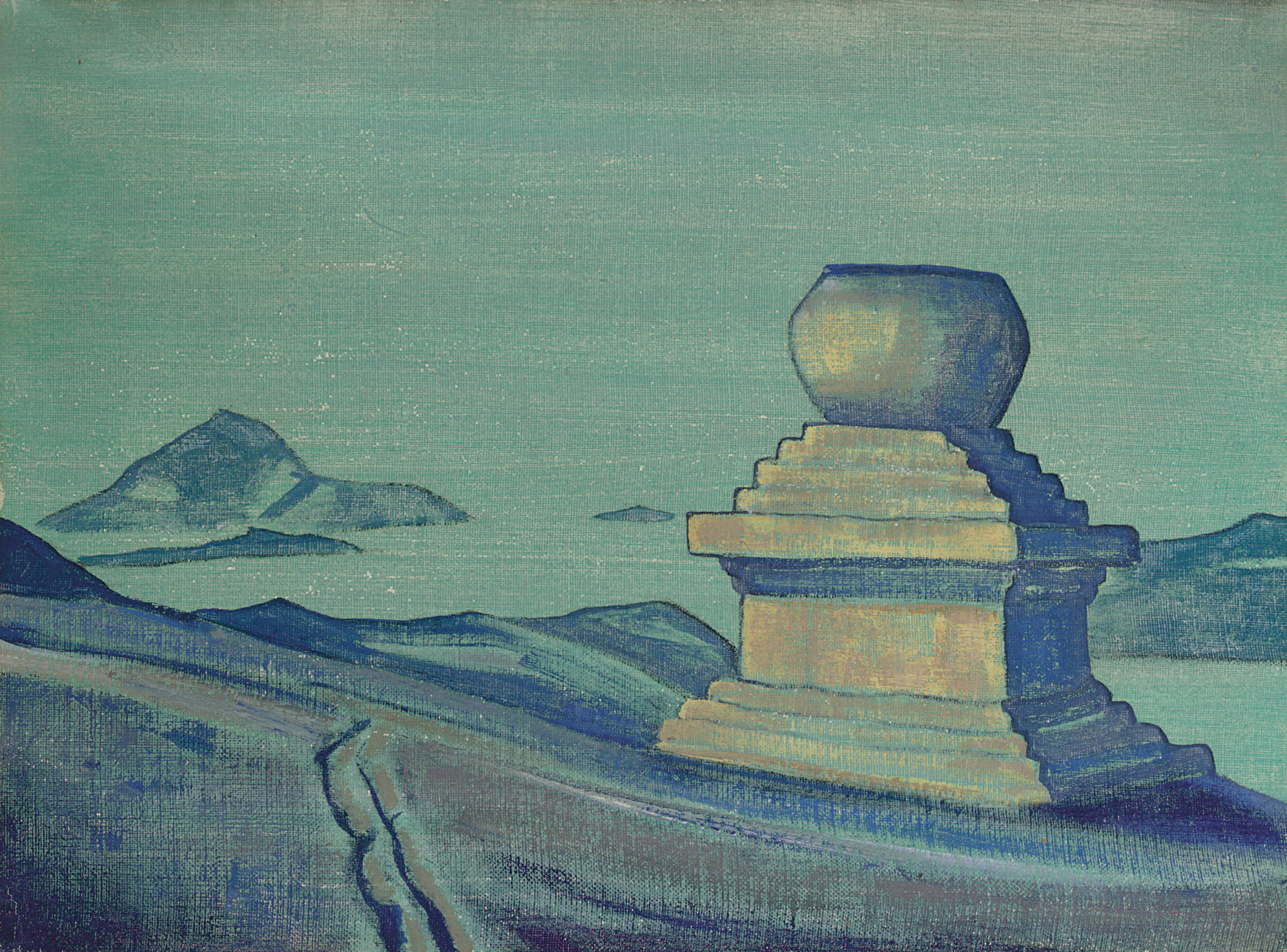 Nicholas Roerich — Ступа из серии "Гималаи"