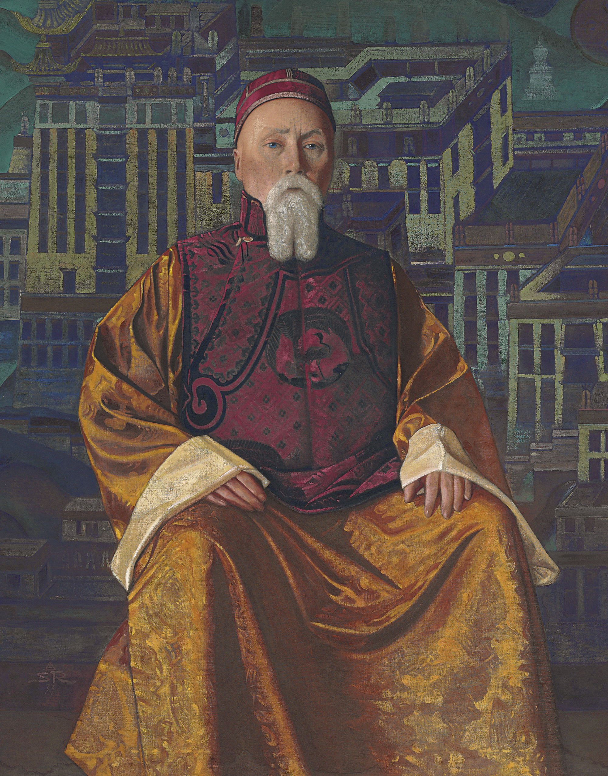 Nicholas Roerich — Портрет Николая Рериха в тибетском одеянии