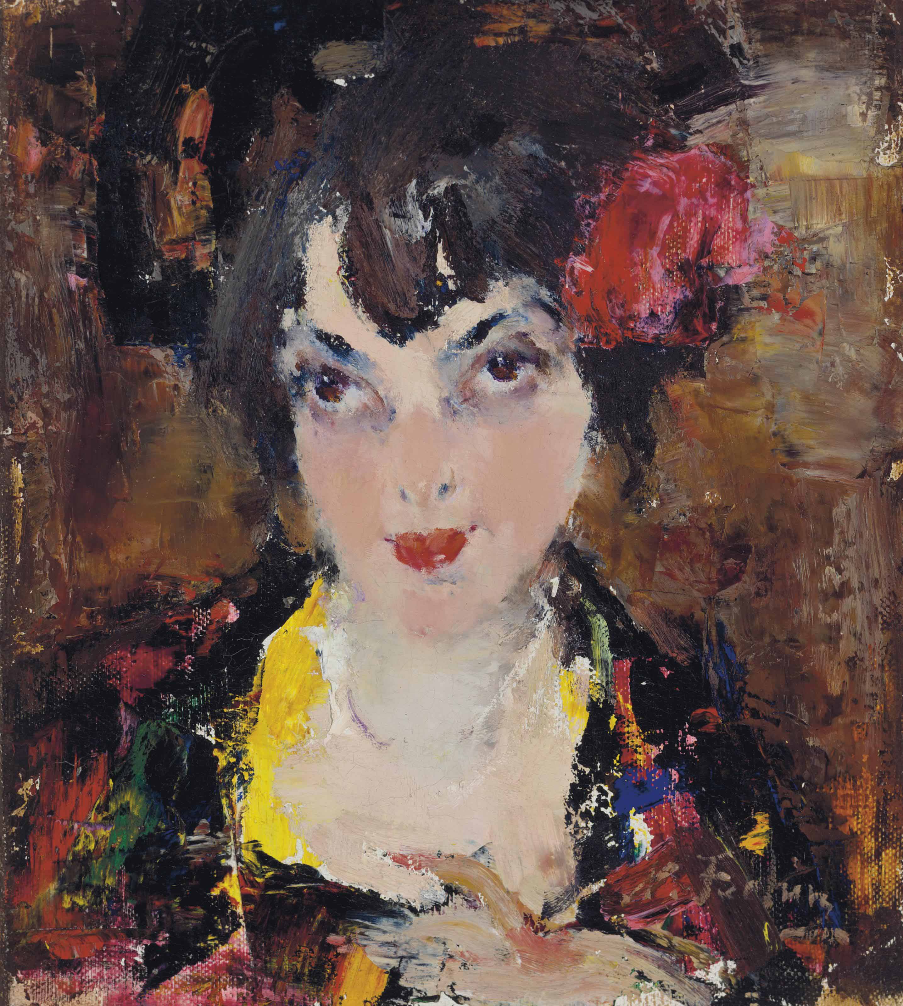 Nicolai Fechin — Цыганская девушка