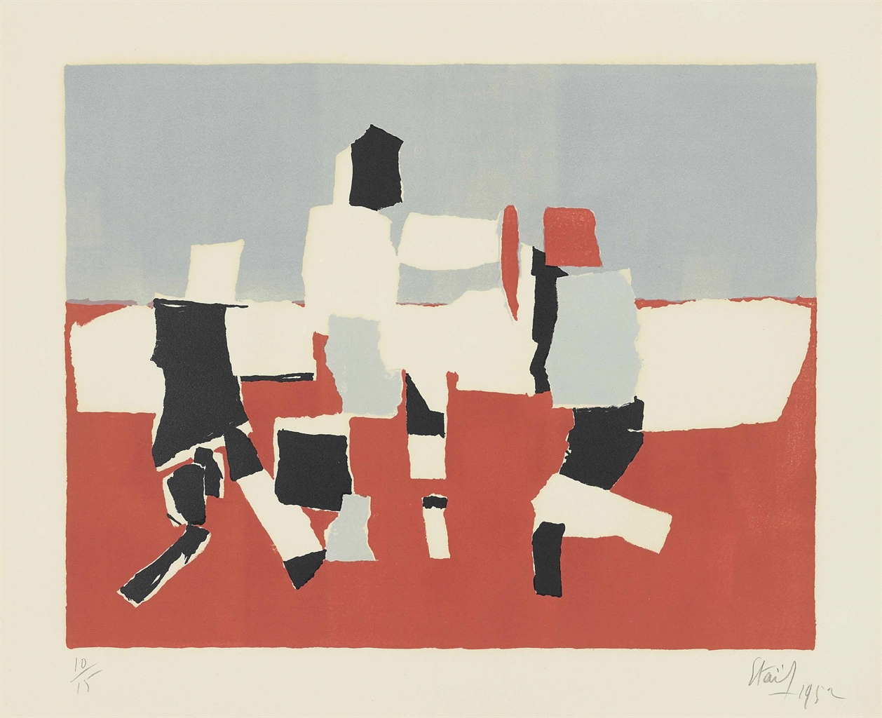 Nicolas de Staël — Ночь в парке принцев