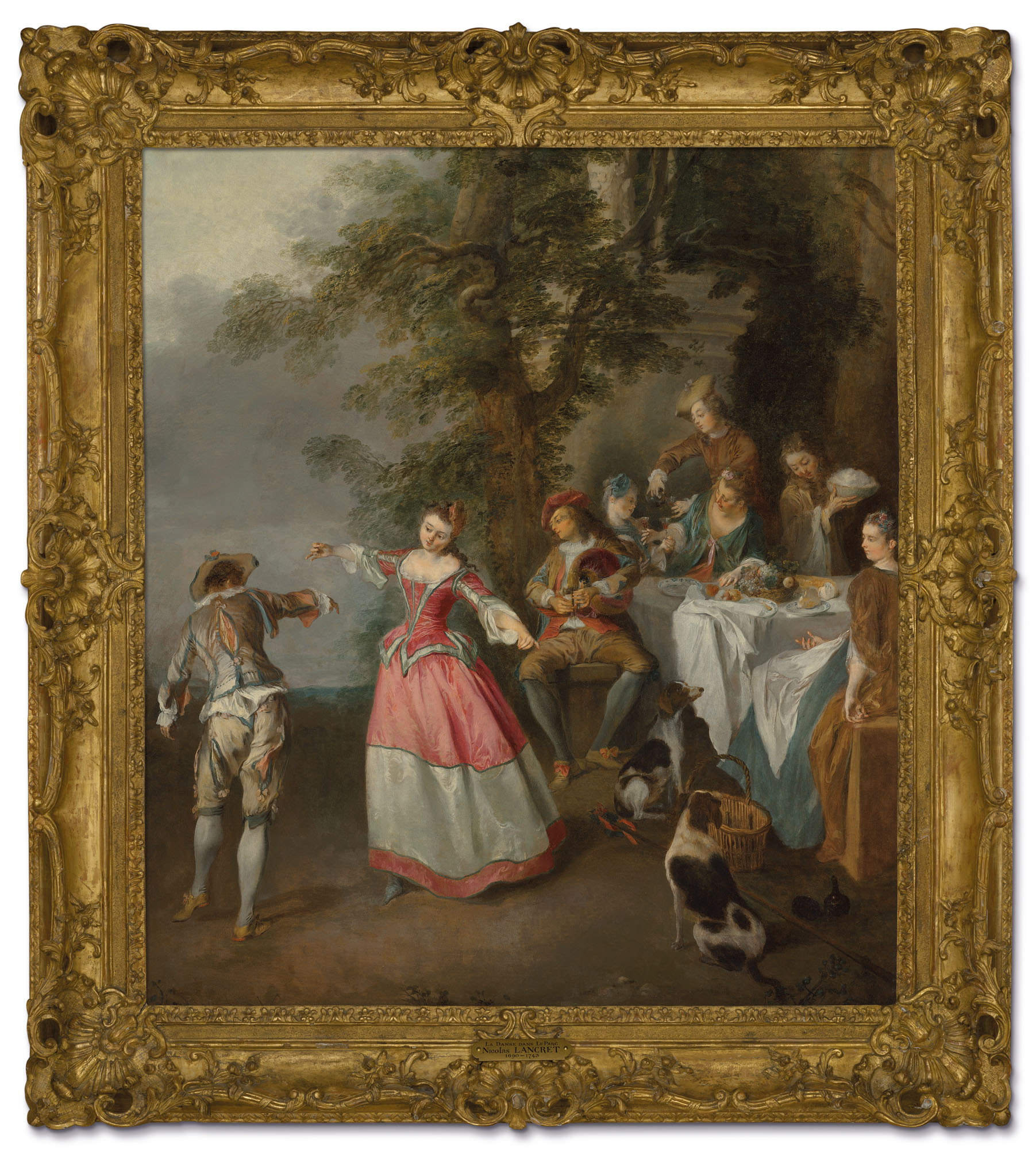Nicolas Lancret — Праздник шампанского с танцующей парой, изображение 2
