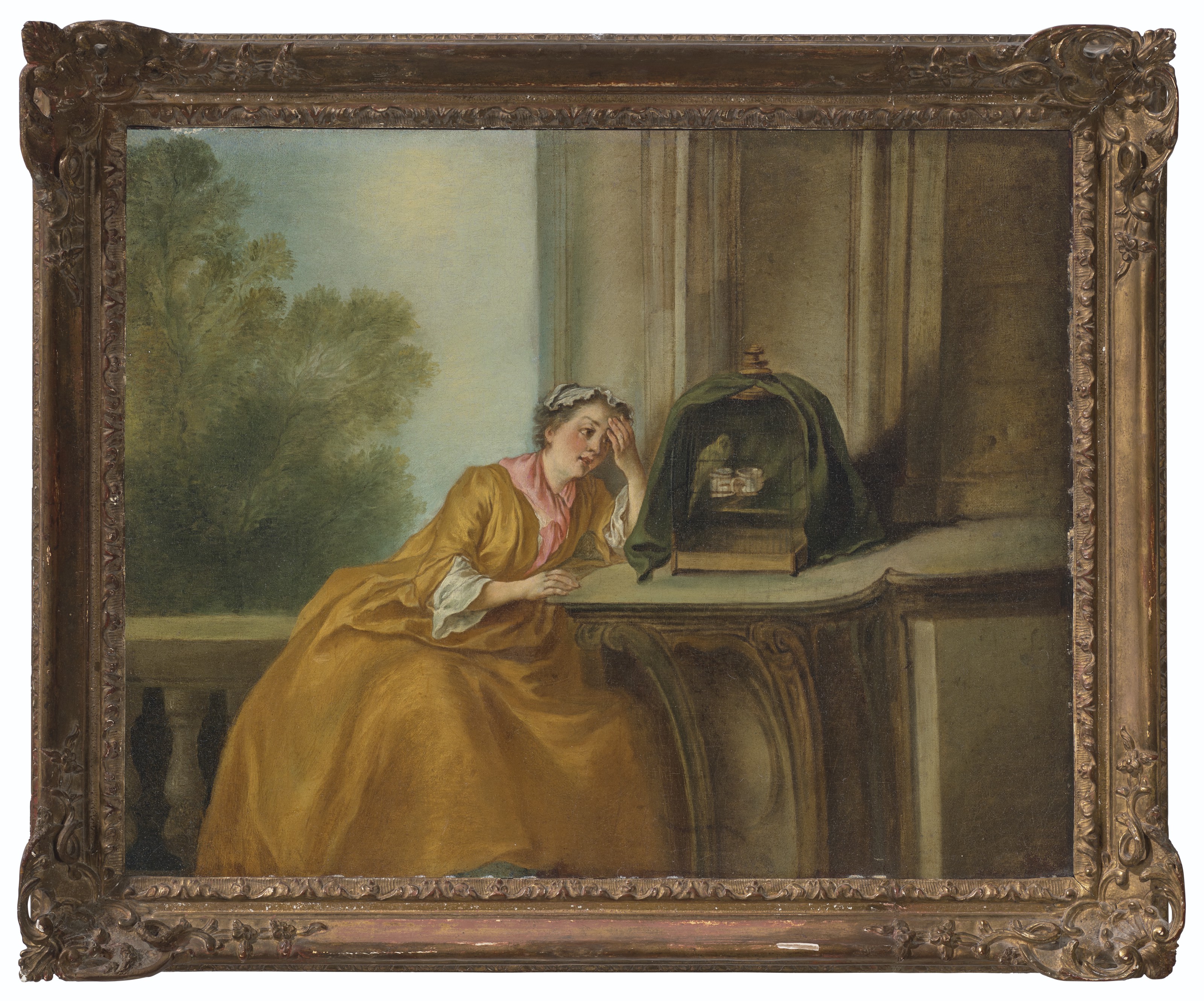 Nicolas Lancret — Птица в клетке, изображение 2