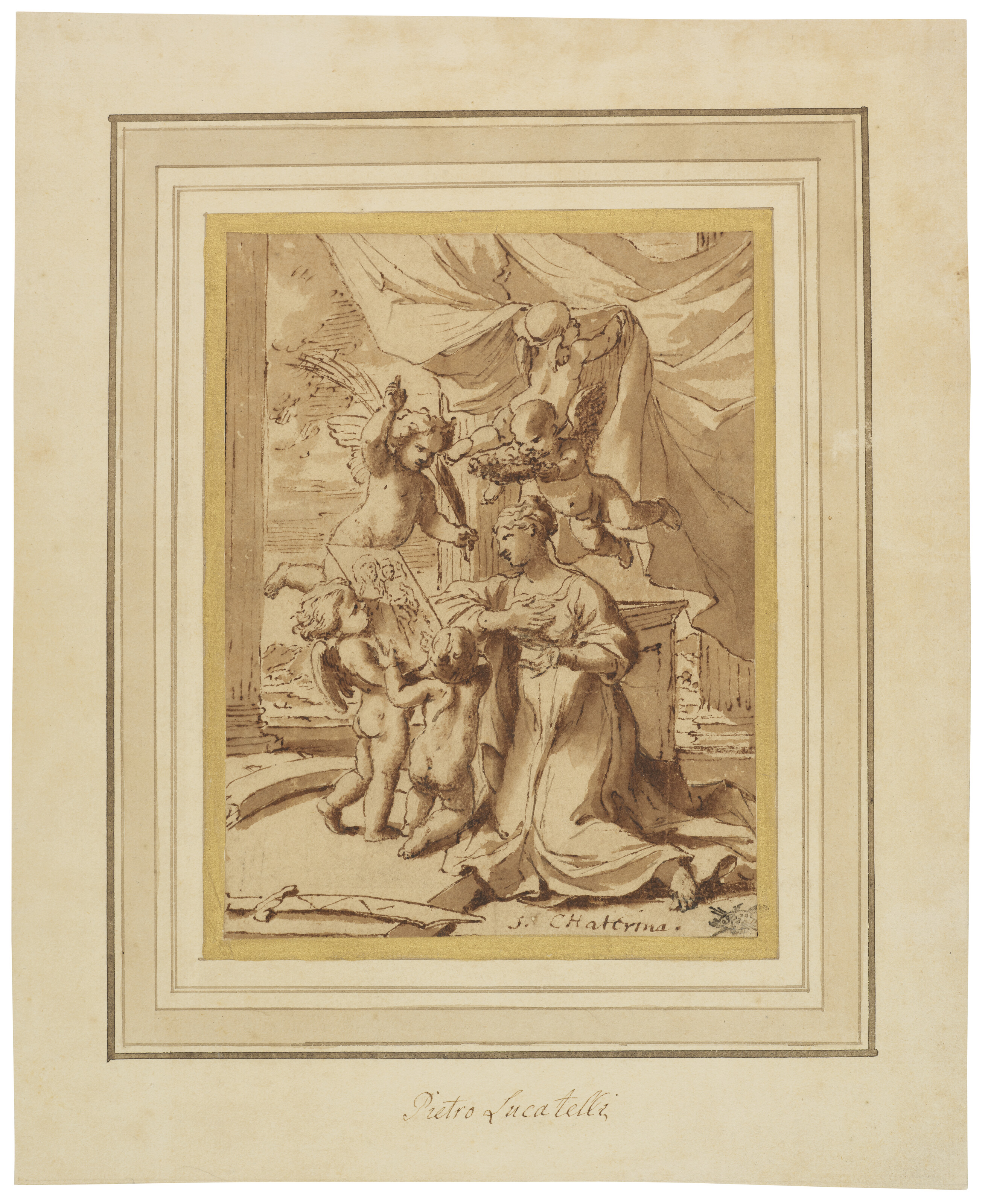 Nicolas Poussin — Обращение Святой Екатерины, изображение 3