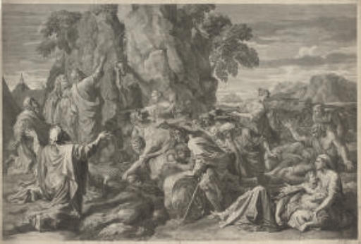 Nicolas Poussin — Моисей, ударяющийся о скалу , автор Клаудия Стелла