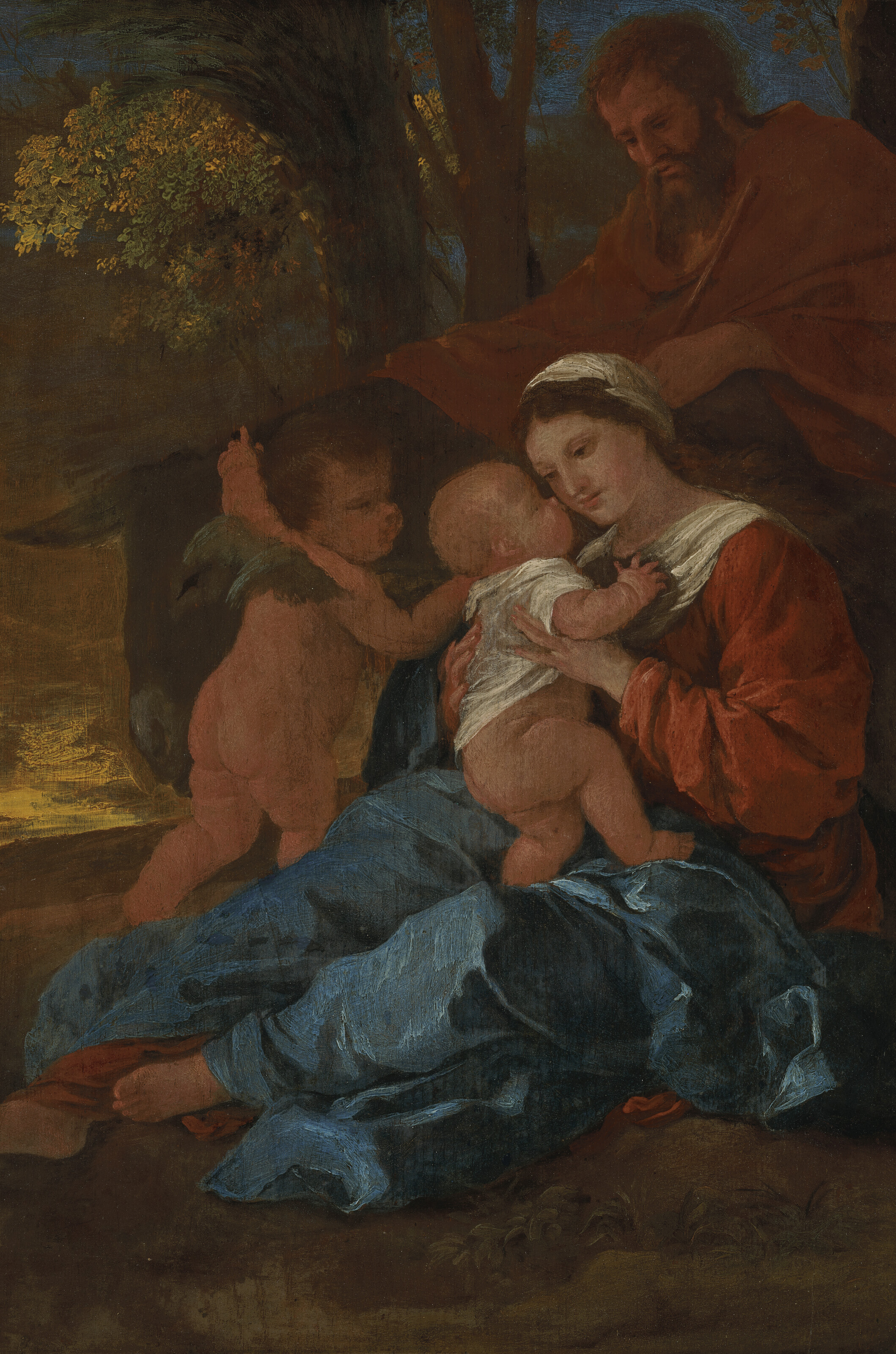 Nicolas Poussin — Остальное на перелет в Египет
