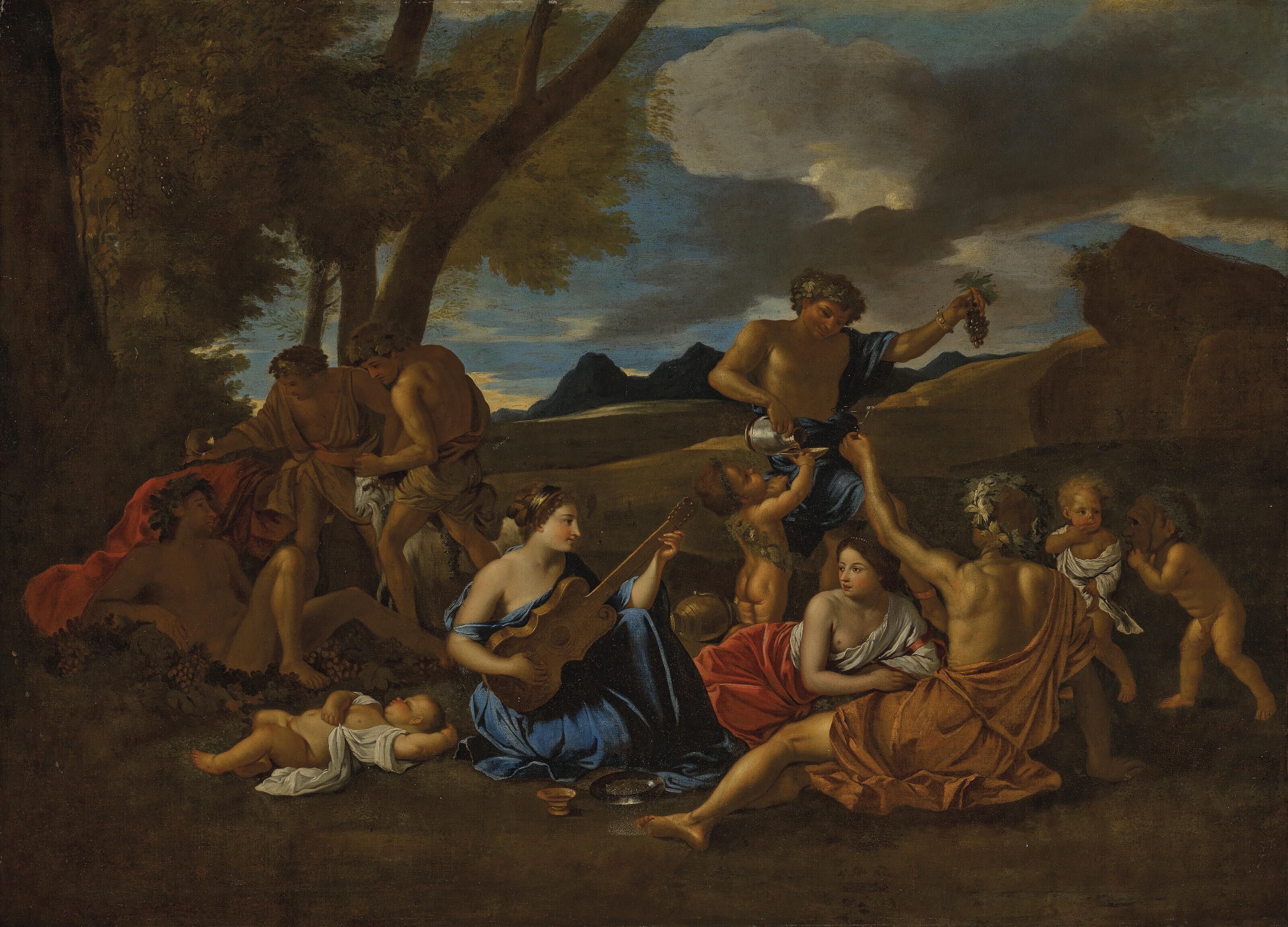 Nicolas Poussin — Вакханалия с гитаристом