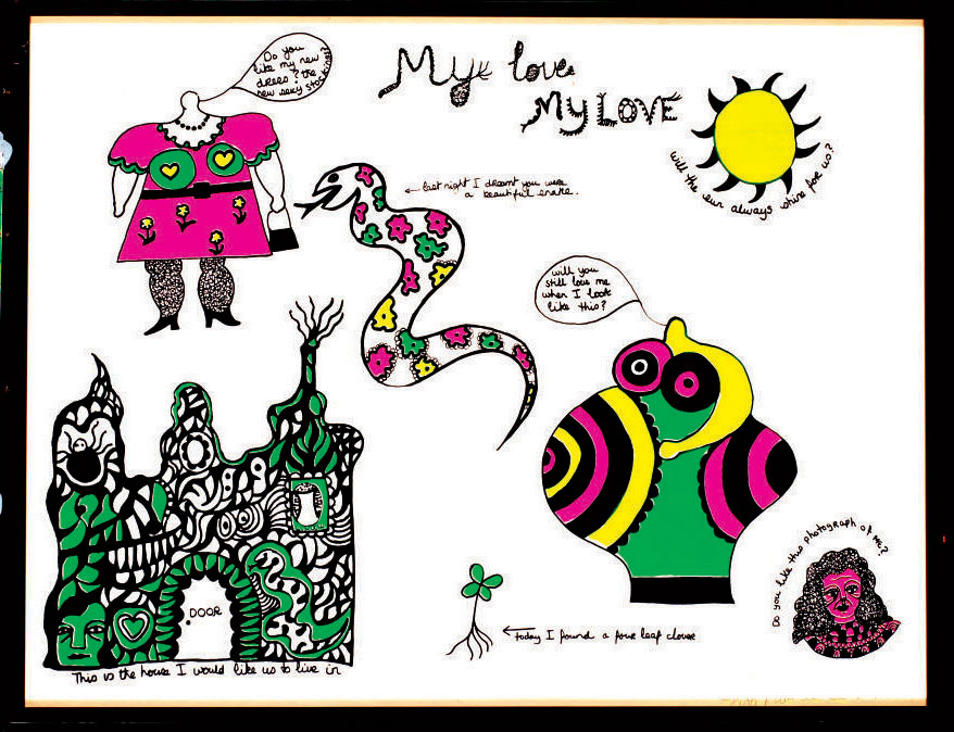 Niki de Saint Phalle — Любовь моя, Без названия, Любовь моя, мы не будем этого делать, Любовь моя, что ты делаешь