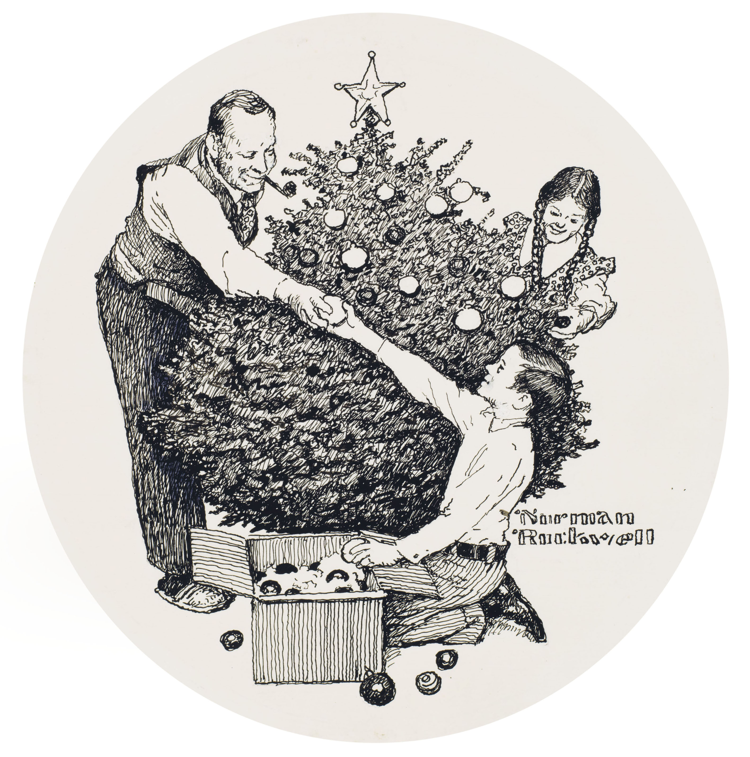 Norman Rockwell — Обрезка дерева