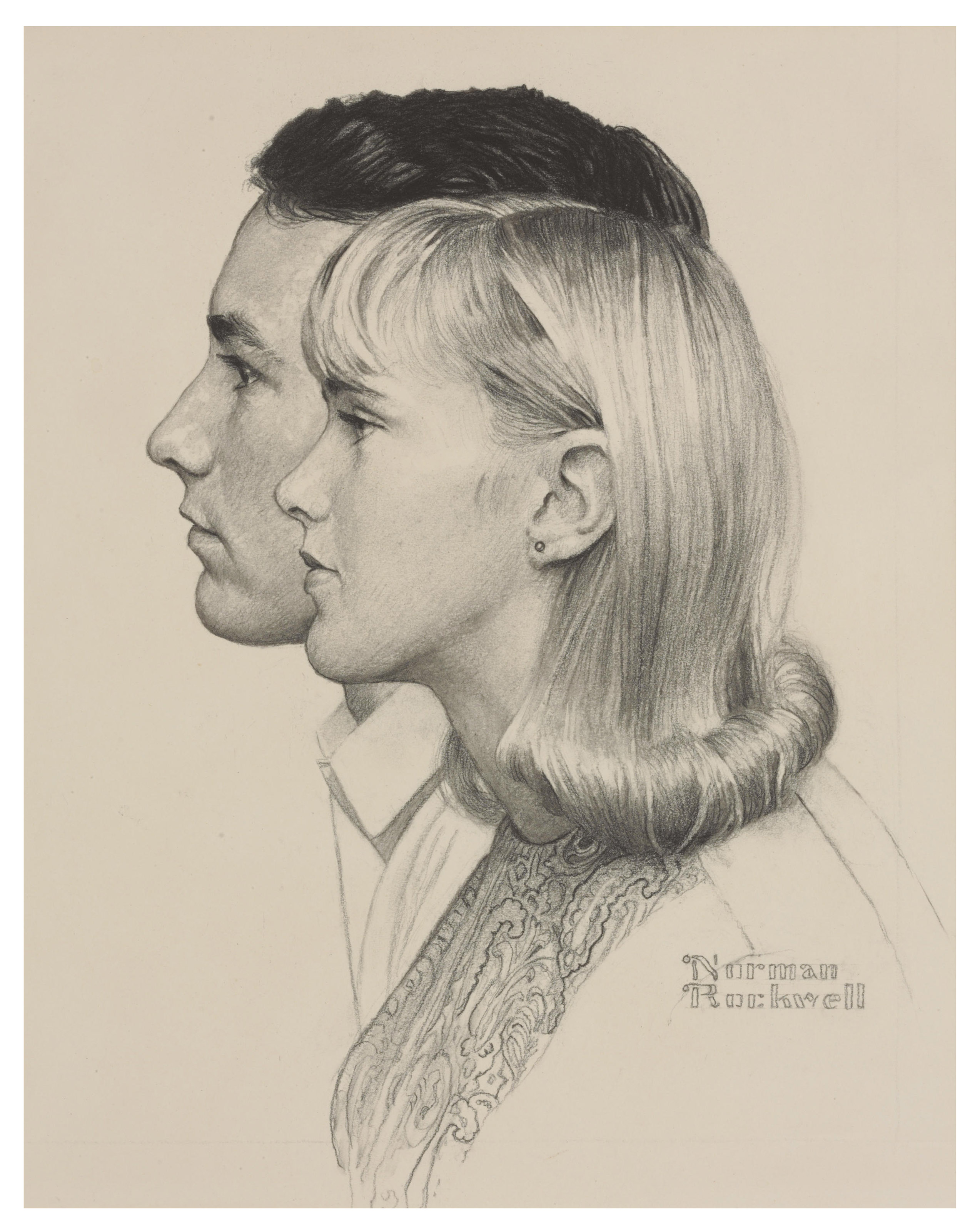 Norman Rockwell — Студенты местного колледжа Беркшира