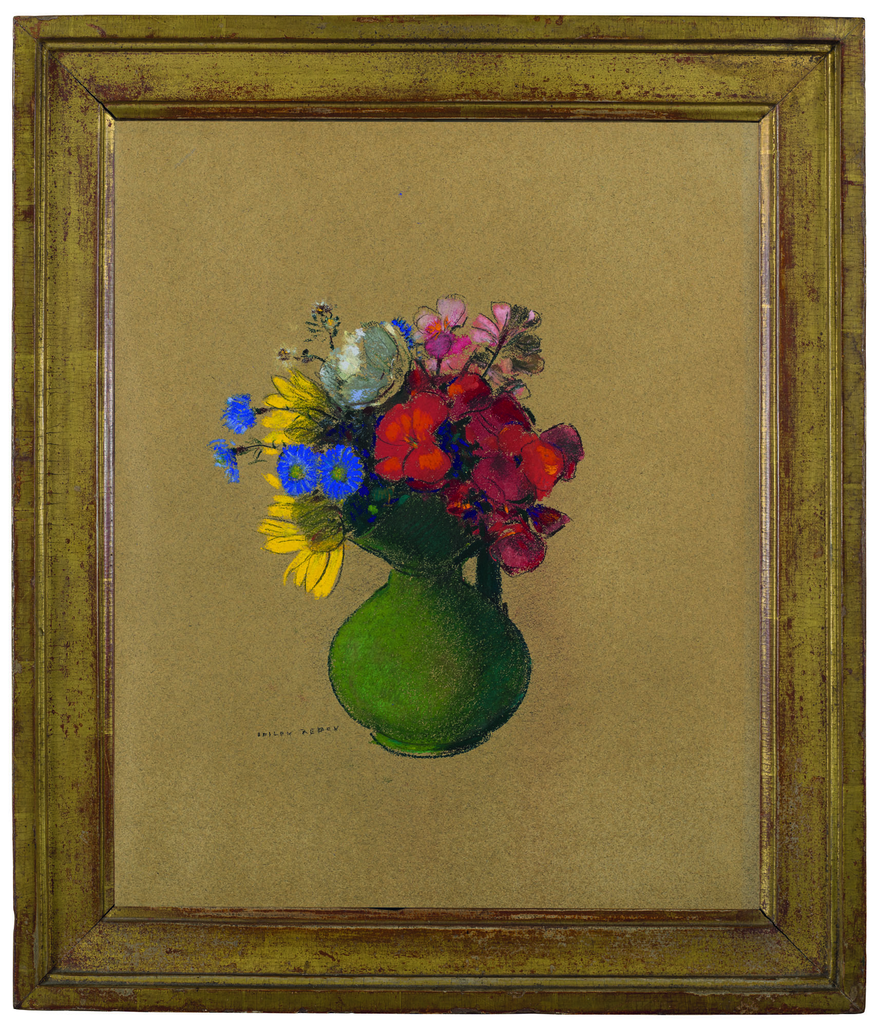 Odilon Redon — Герани и цветы полей, изображение 2