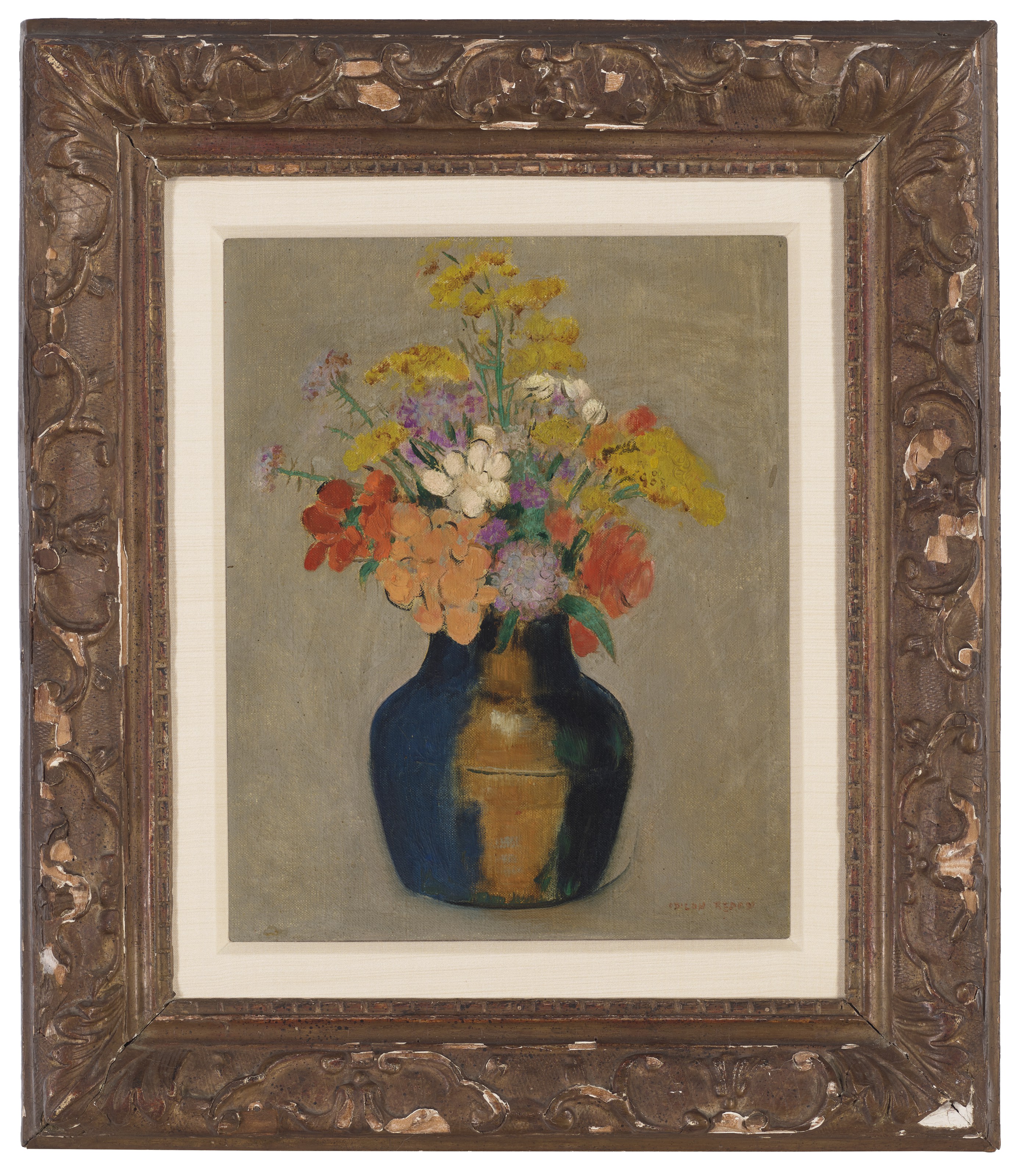 Odilon Redon — Букет цветов в вазе, изображение 2