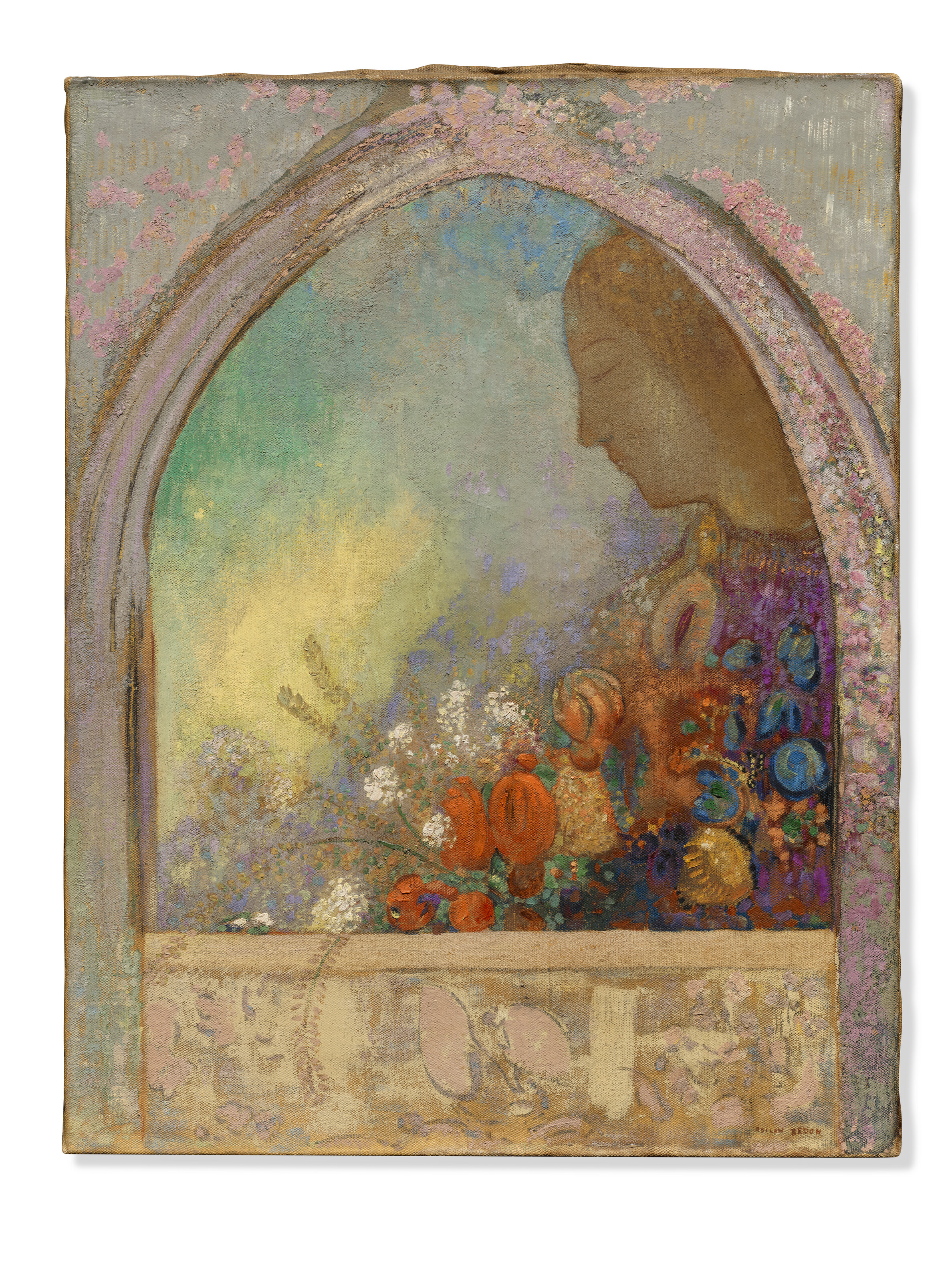 Odilon Redon — Профиль танцует в живую, это австралийский город цветов, изображение 2