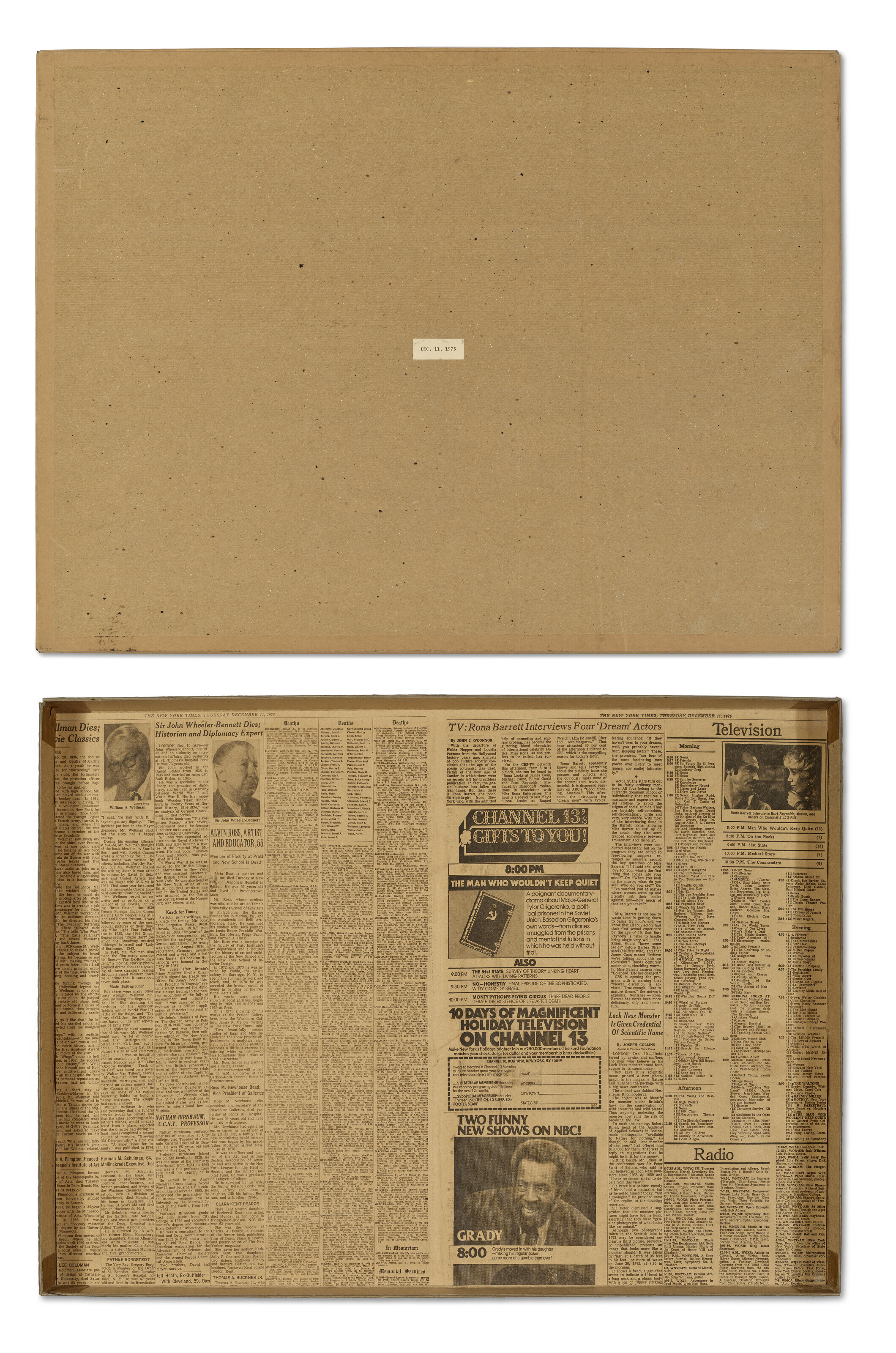 On Kawara — 11 декабря 1975 года, с сегодняшнего дня, 1966-2013, изображение 3