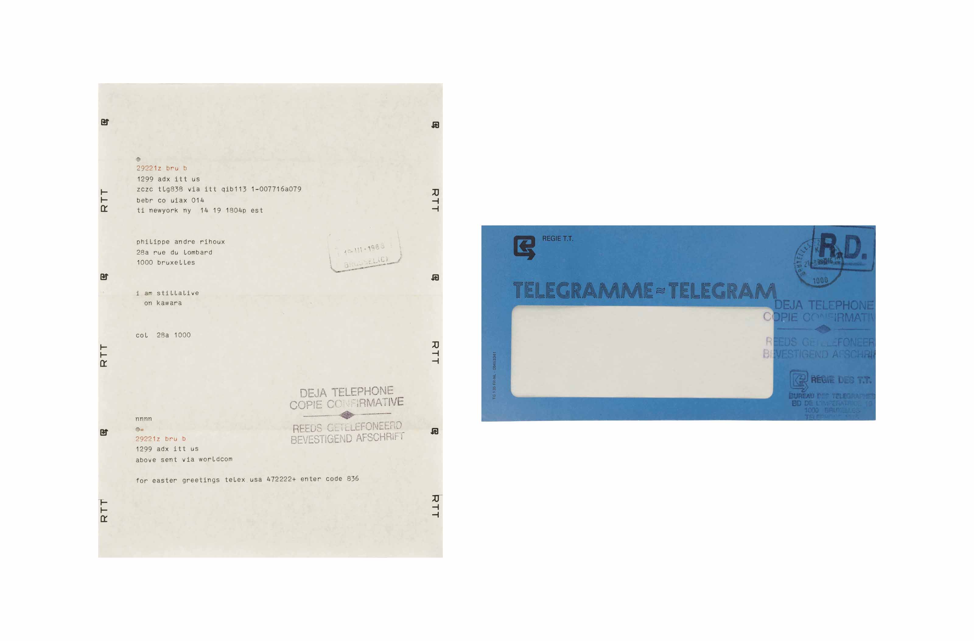 On Kawara — Я Все Еще Жив