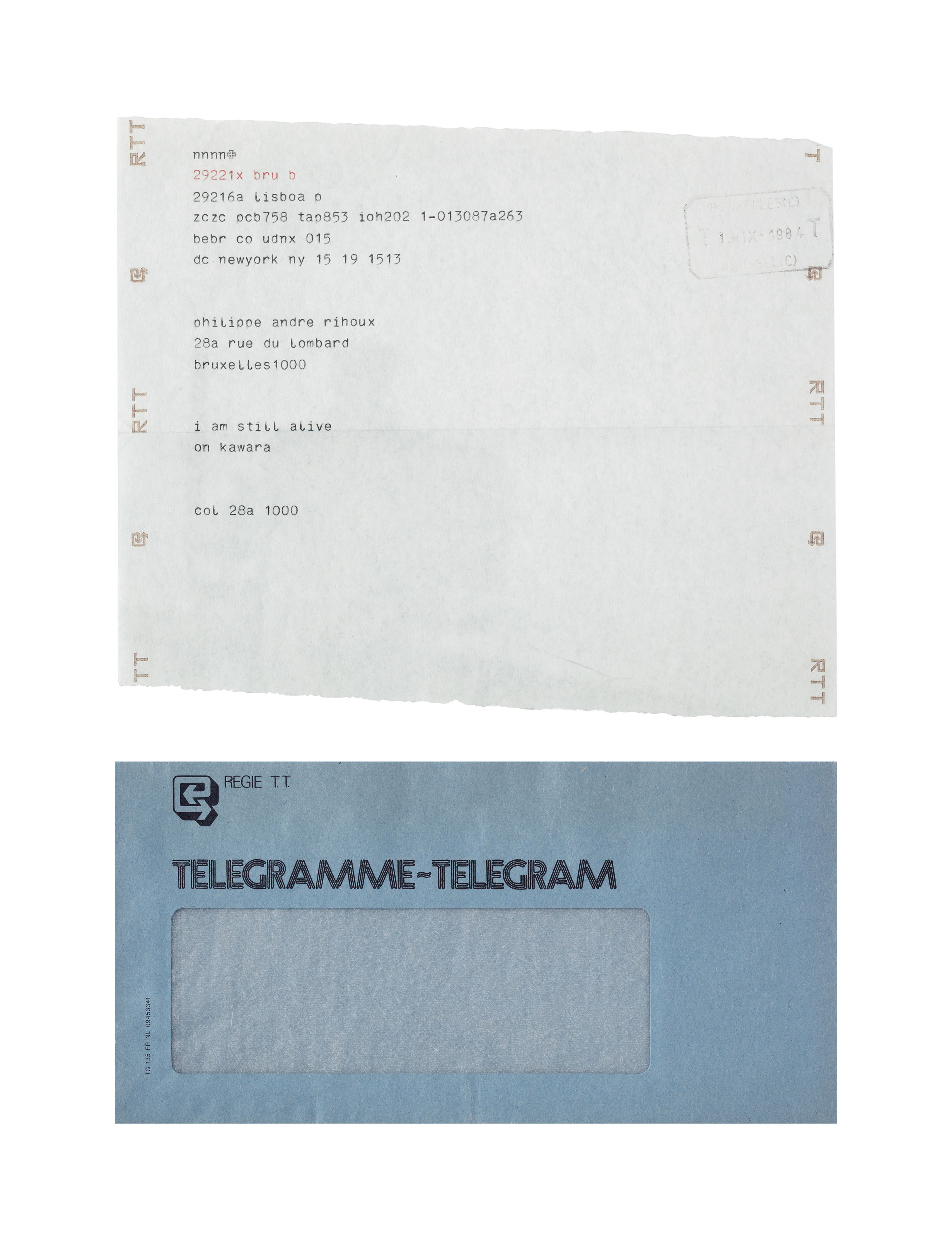 On Kawara — Я все еще жив