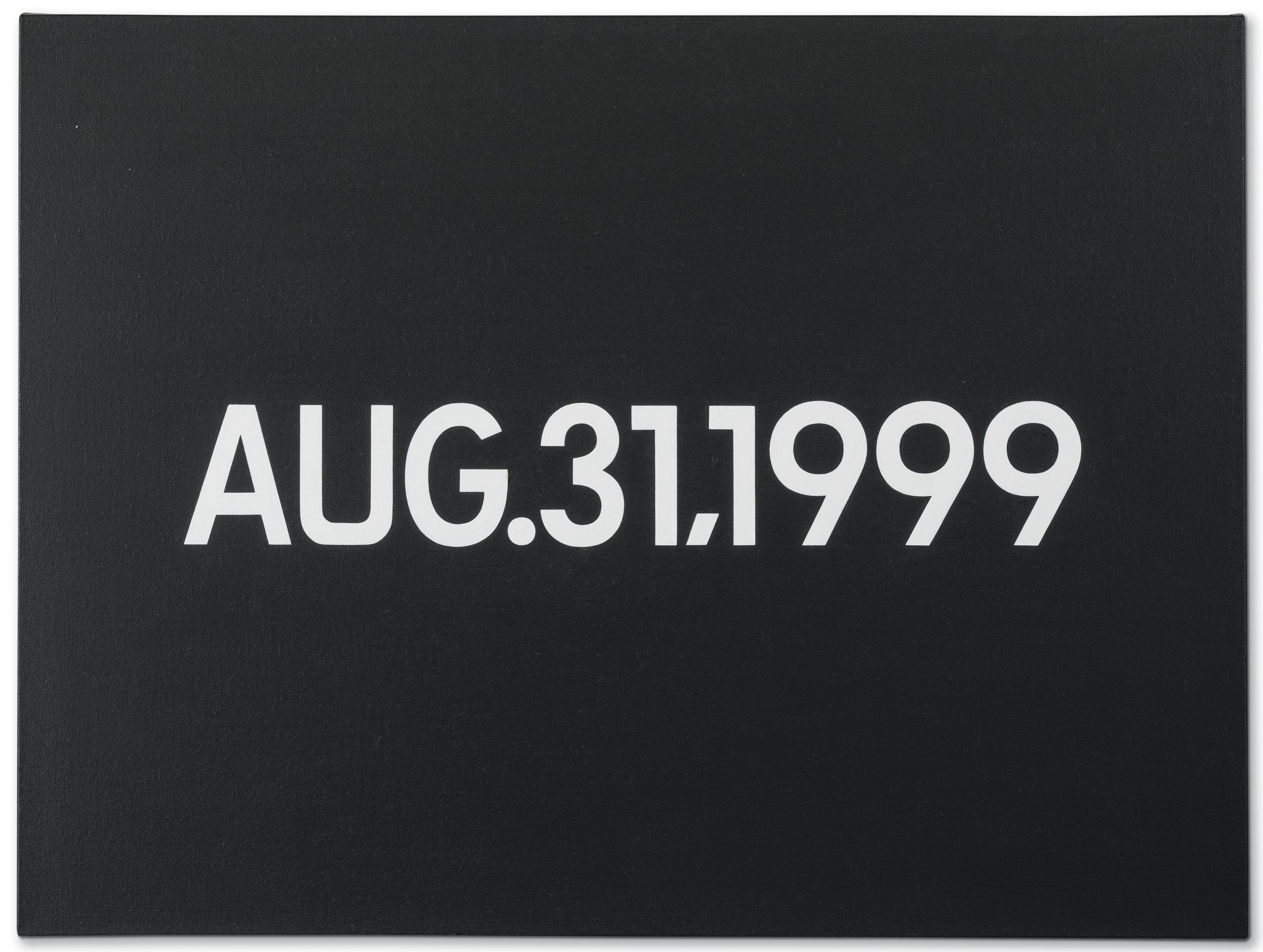 On Kawara — 31 АВГУСТА 1999 года