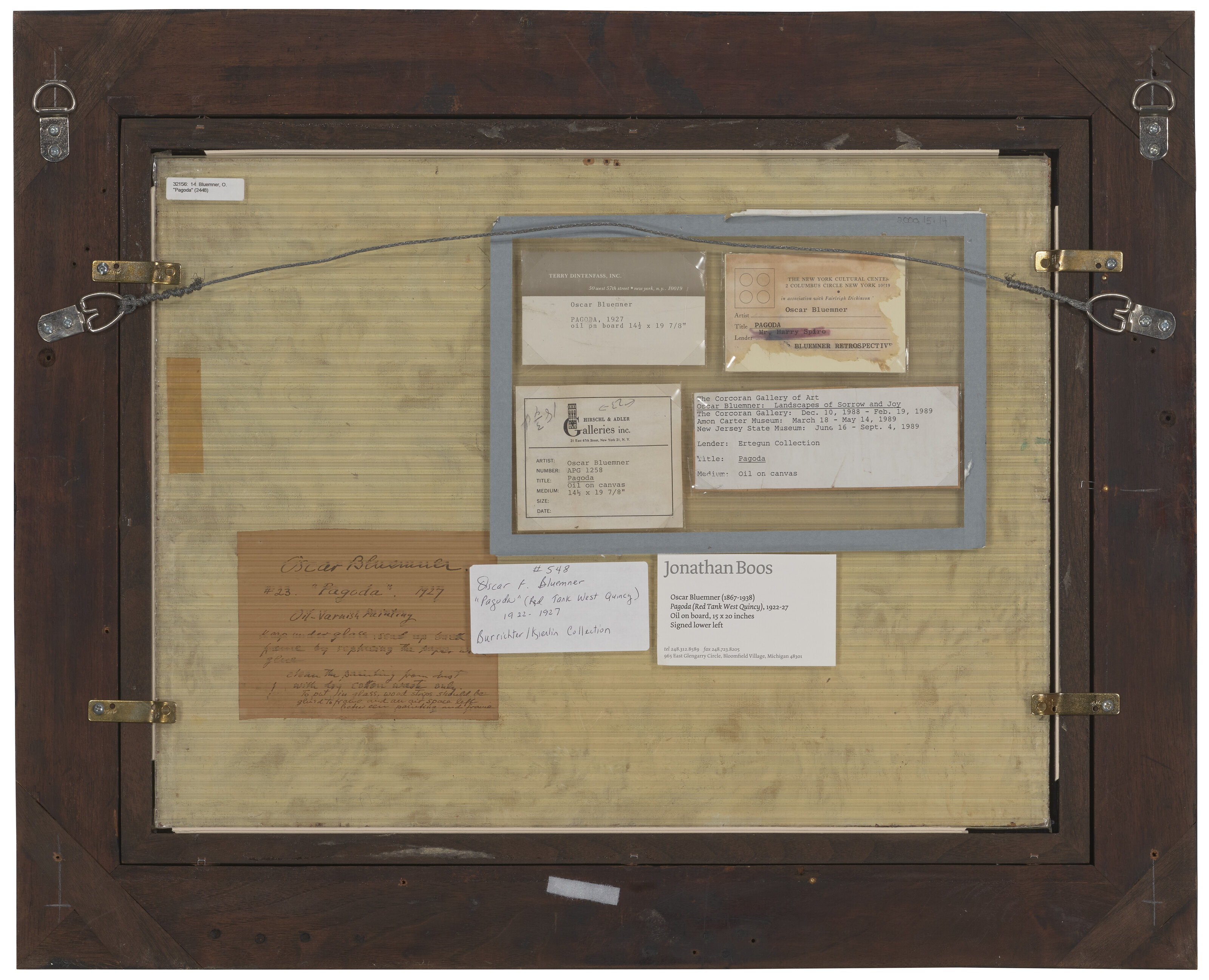 Oscar Florianus Bluemner — Пагода (Красный резервуар в Западном Квинси), изображение 3