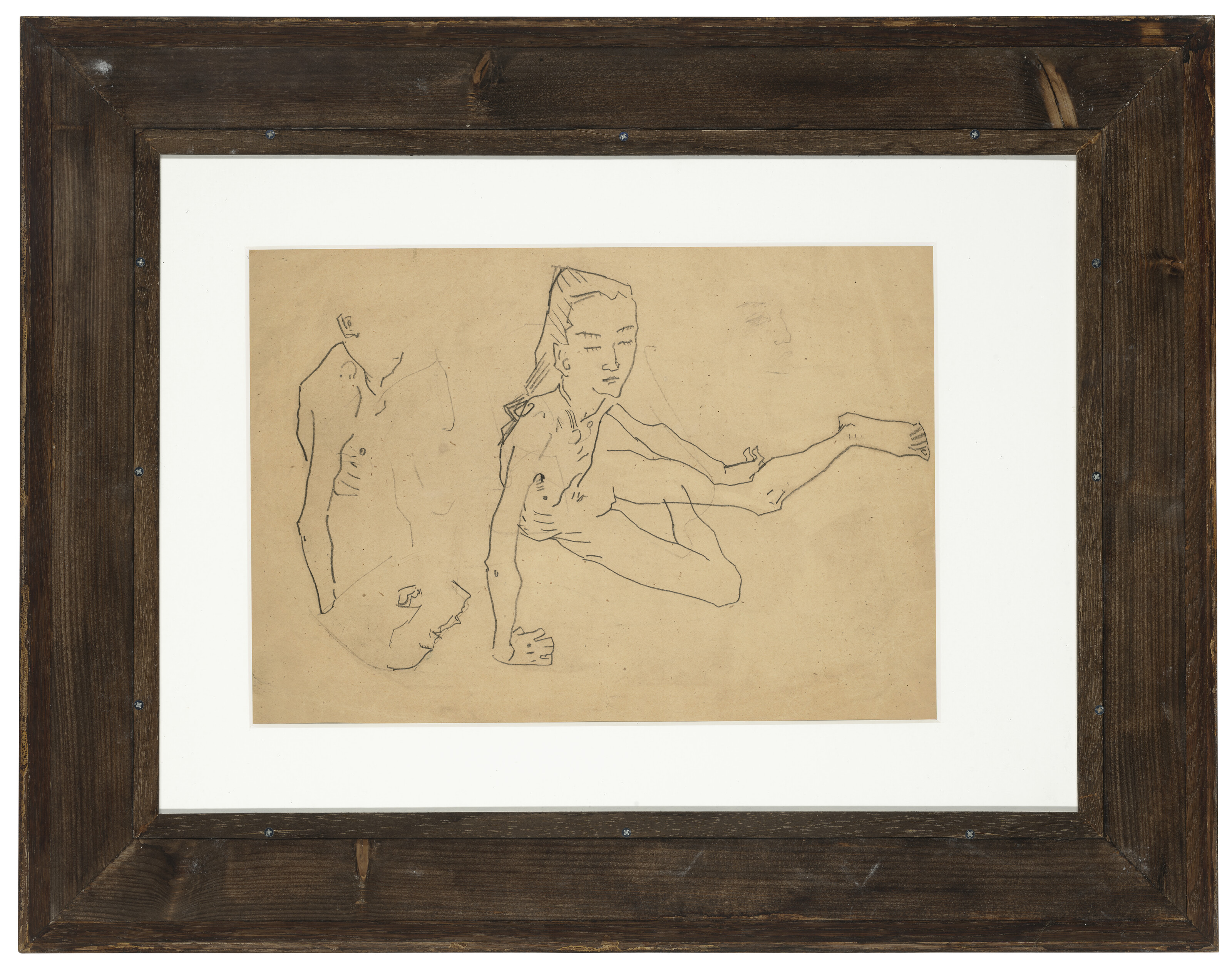 Oskar Kokoschka — Цвей выступает в студии имени Лилит Ланг, танцовщицы из Геклеров (справа); Танцовщица из Лилит Ланг (слева), изображение 4