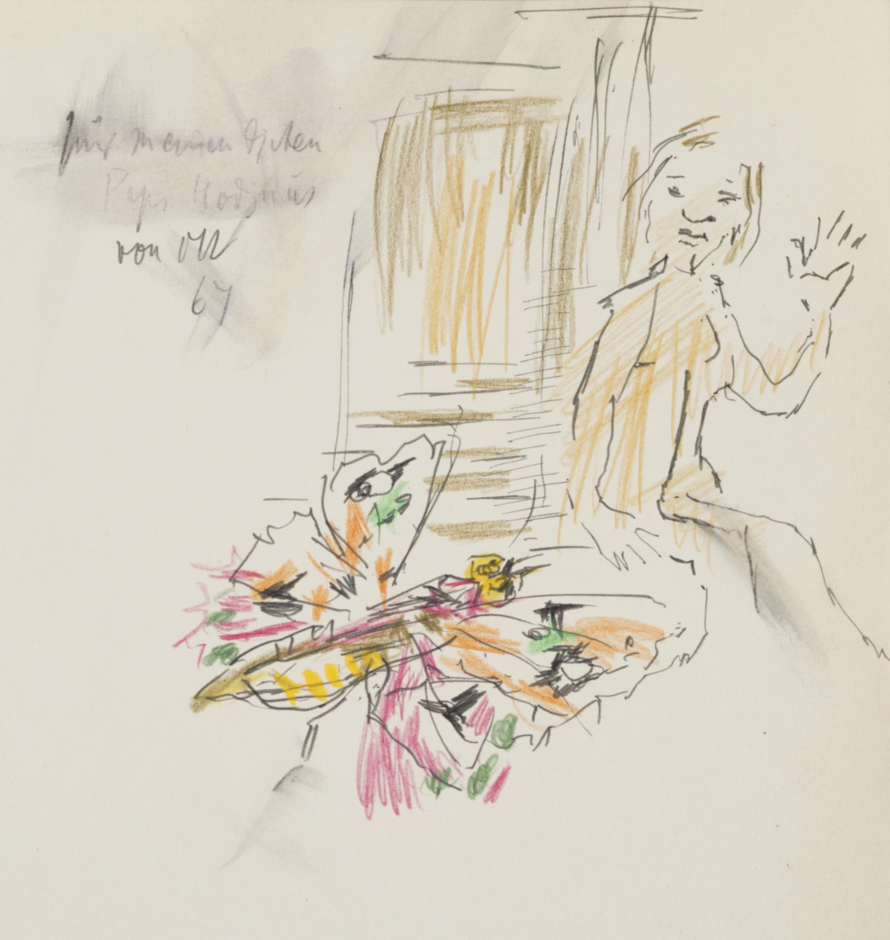 Oskar Kokoschka — Манн мит Шметтерлинг, Видмунг