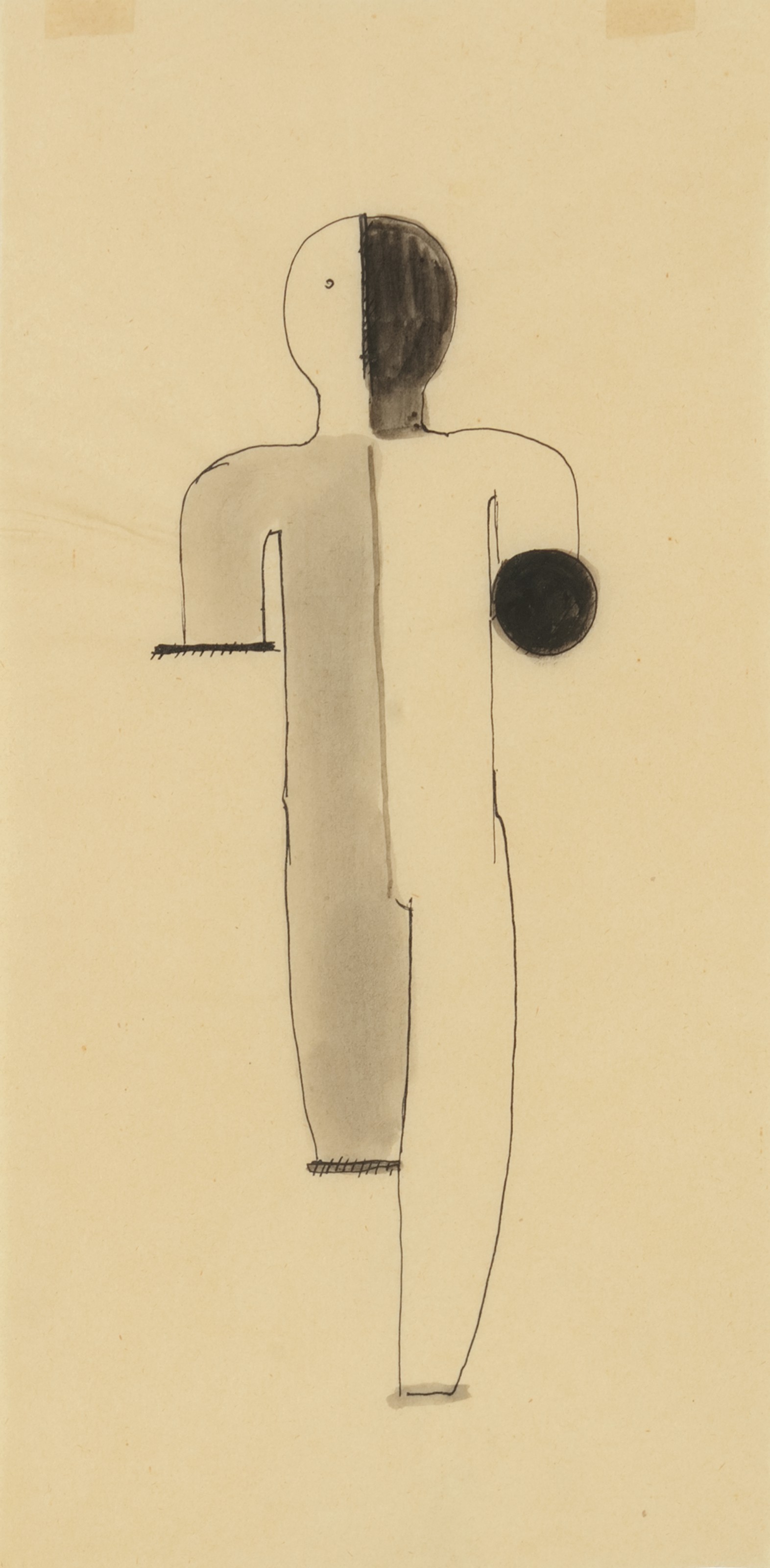 Oskar Schlemmer — Штехендер (geteilt) (Стоящая фигура (разделенная))