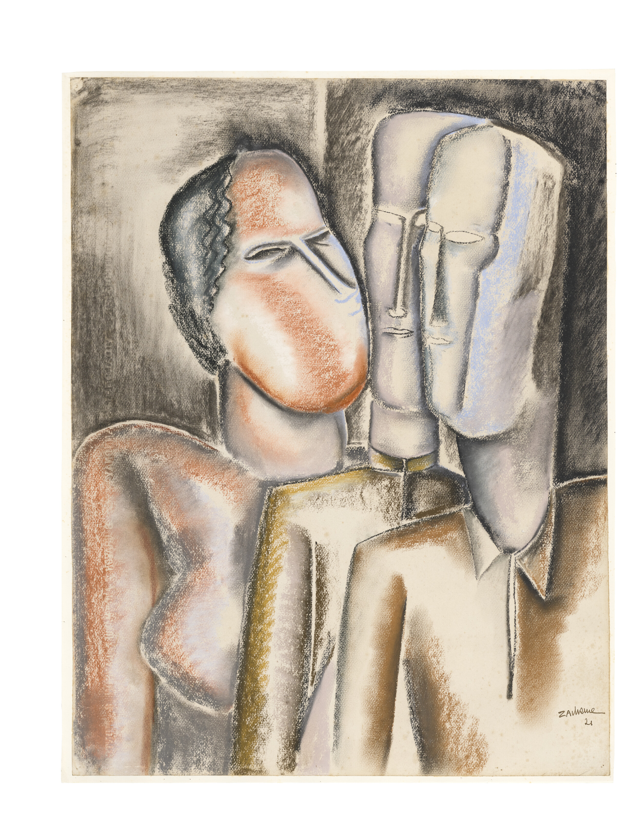 Ossip Zadkine — Группа лиц, изображение 2