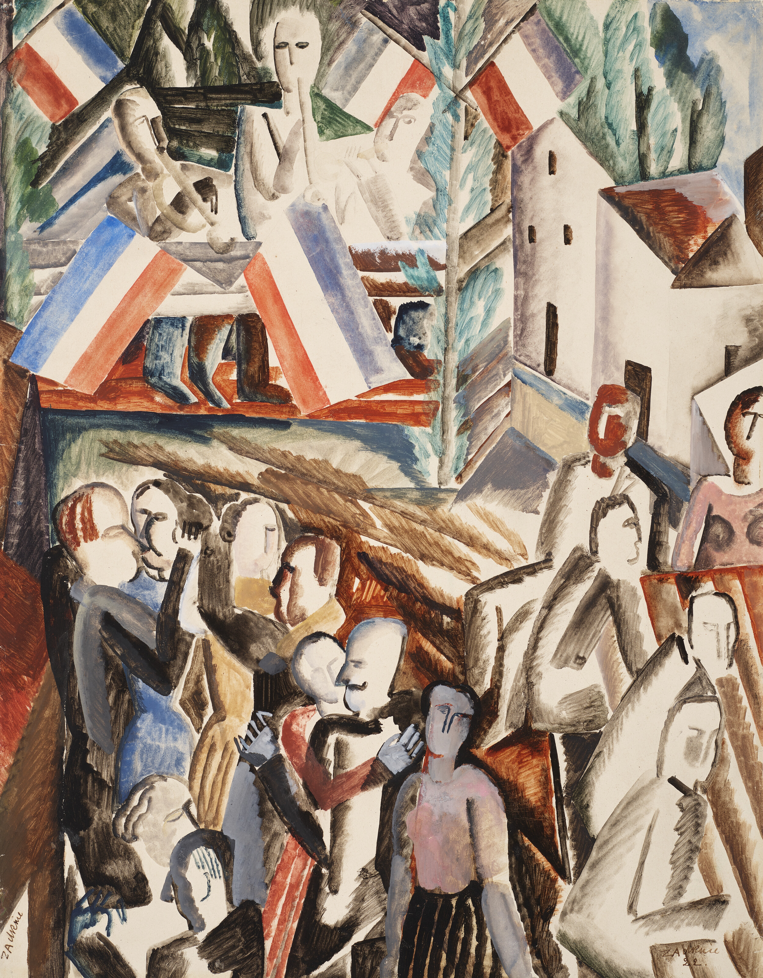 Ossip Zadkine — Бал на 14 июля