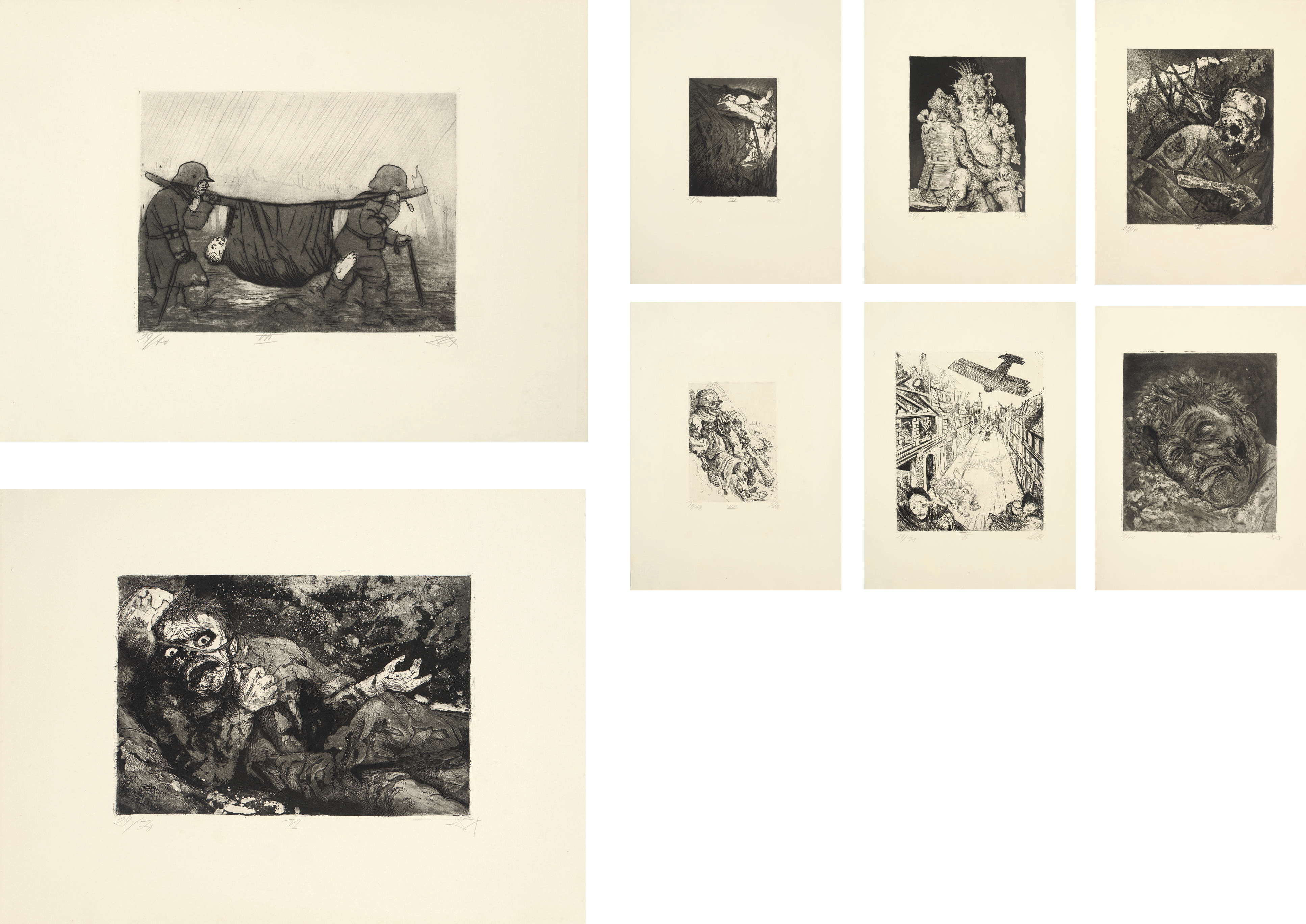 Otto Dix — "Дер Криг", Лагерь Карла Нерендорфа, Берлин, 1924 (Карш 70-119)