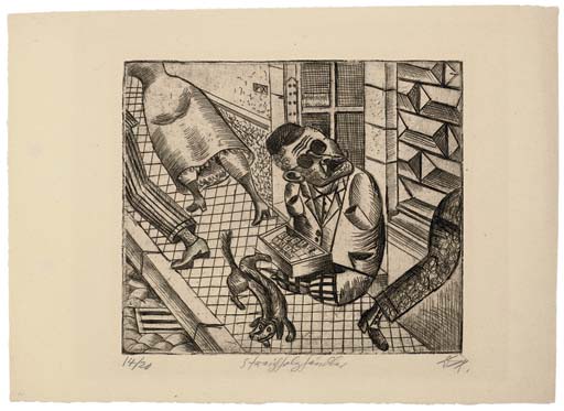 Otto Dix — Штрайххольцхандлер (к. 11 II б)