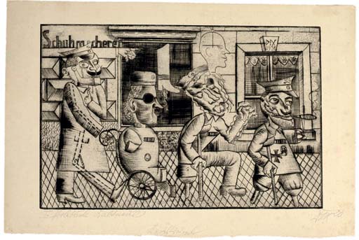 Otto Dix — Кригскрюппель (Карш 6)