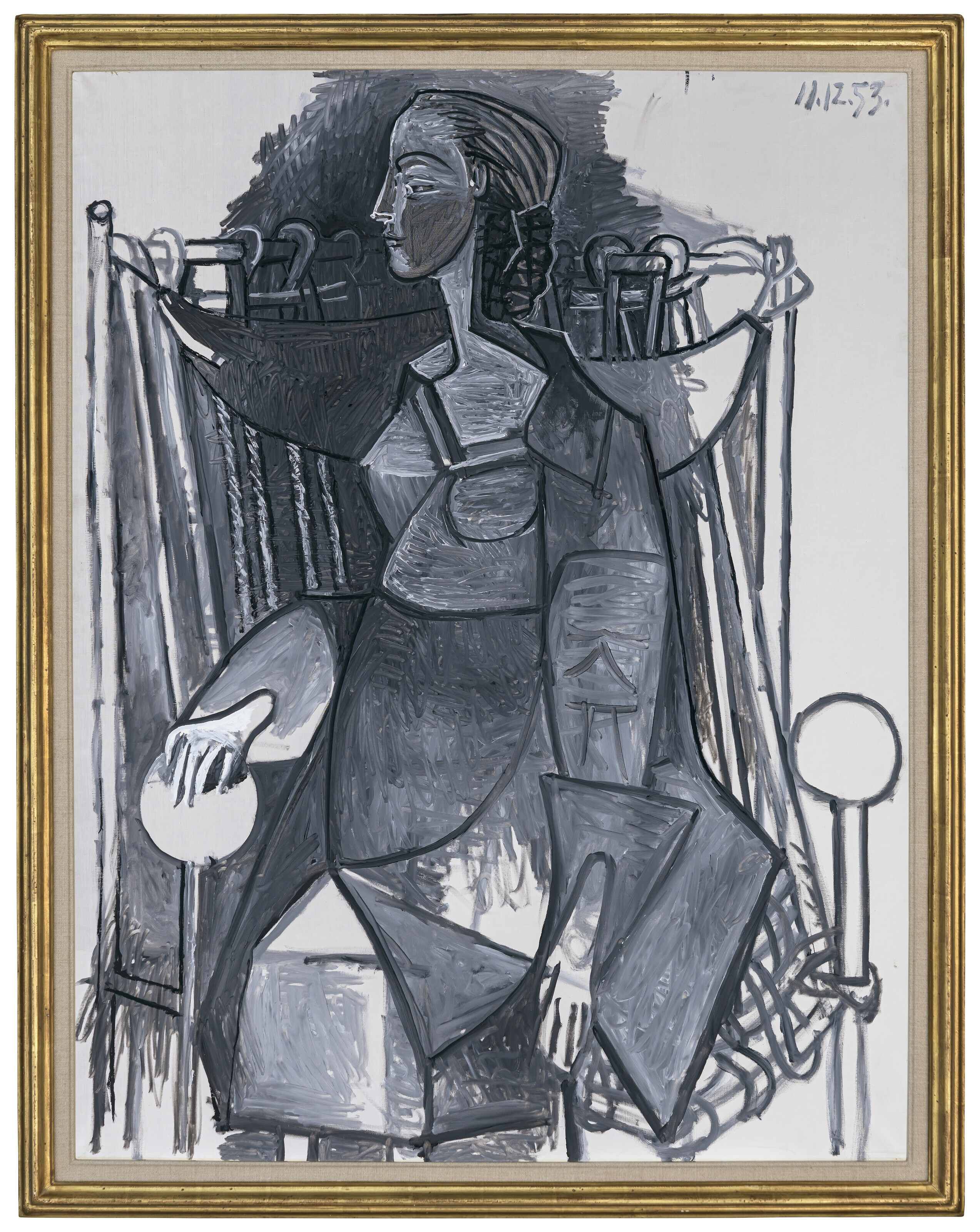 Pablo Picasso — Женская поза в танце без правил, в грисе (Франсуаза), изображение 2