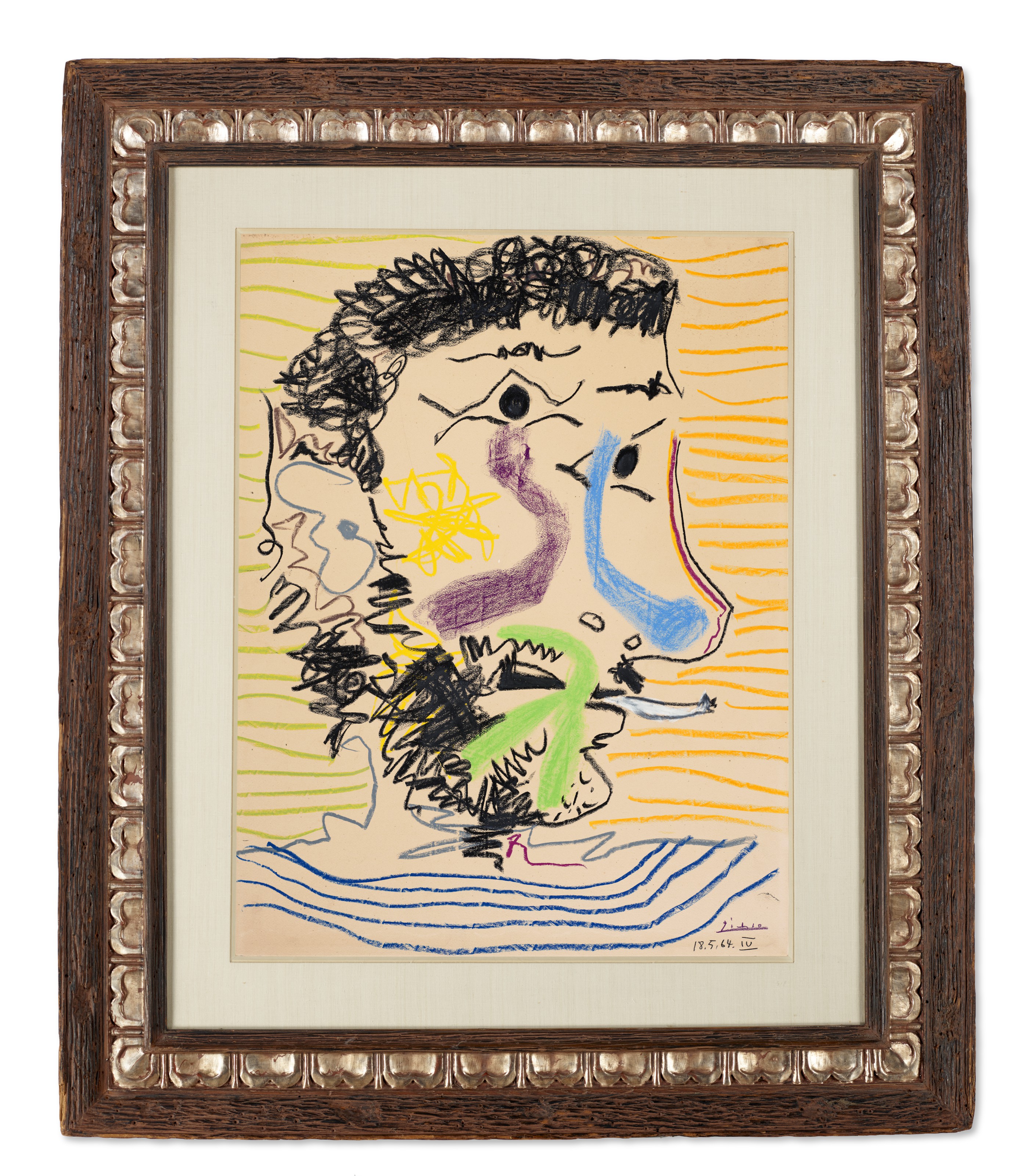 Pablo Picasso — Тет-а-тет с человеком-барбу с сигаретой, изображение 2
