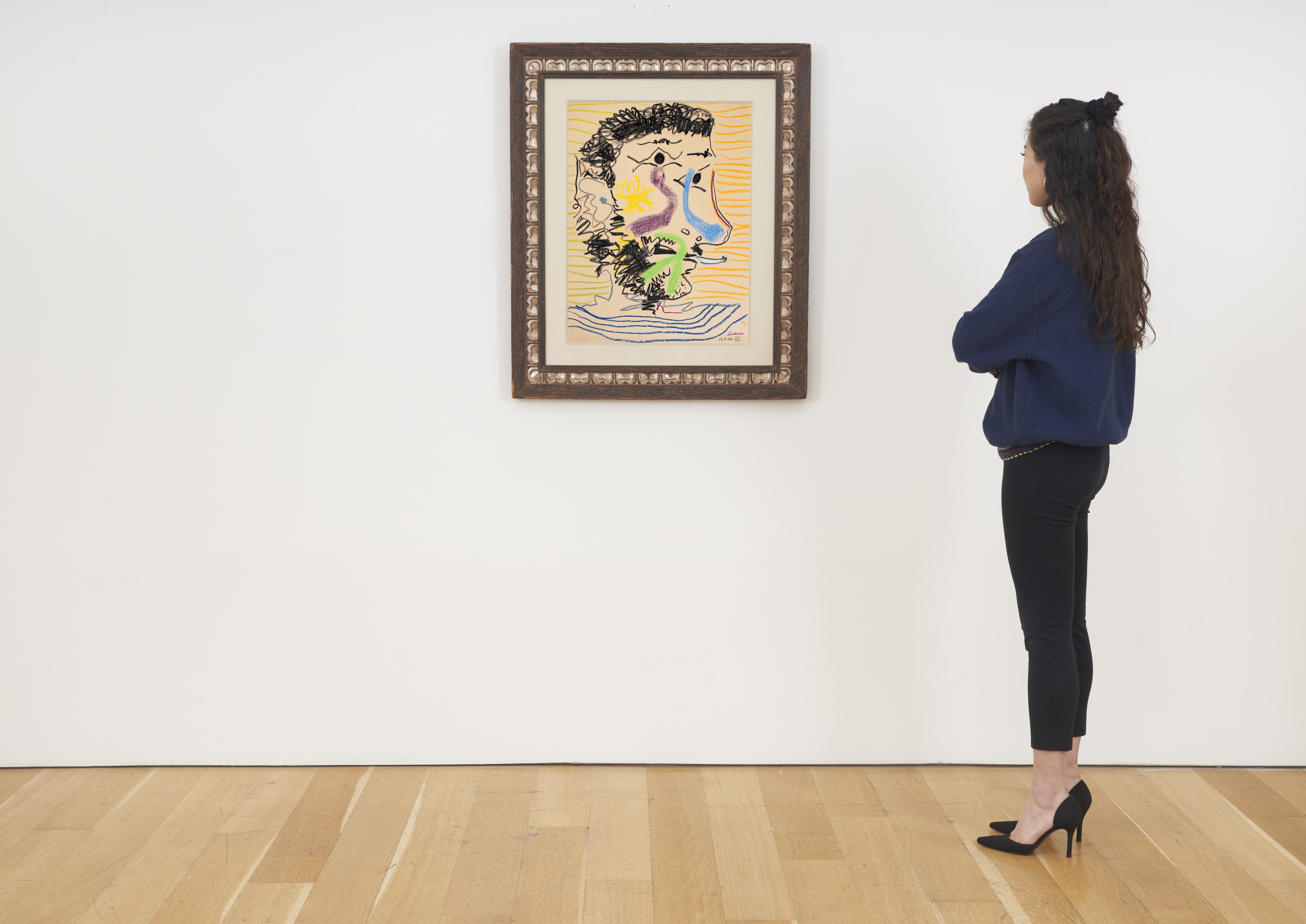 Pablo Picasso — Тет-а-тет с человеком-барбу с сигаретой, изображение 4