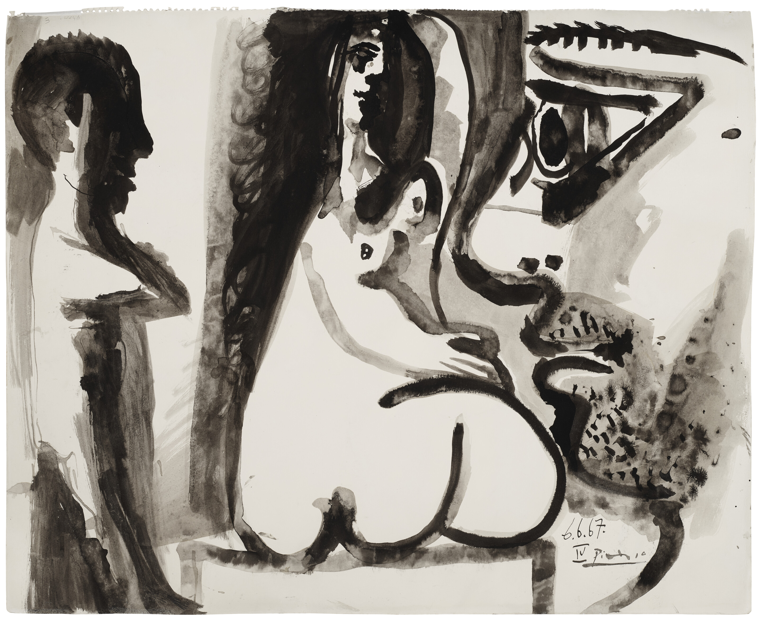 Pablo Picasso — Мужчина и три новые женщины (спереди); Женщина и двое мужчин (сзади), изображение 2