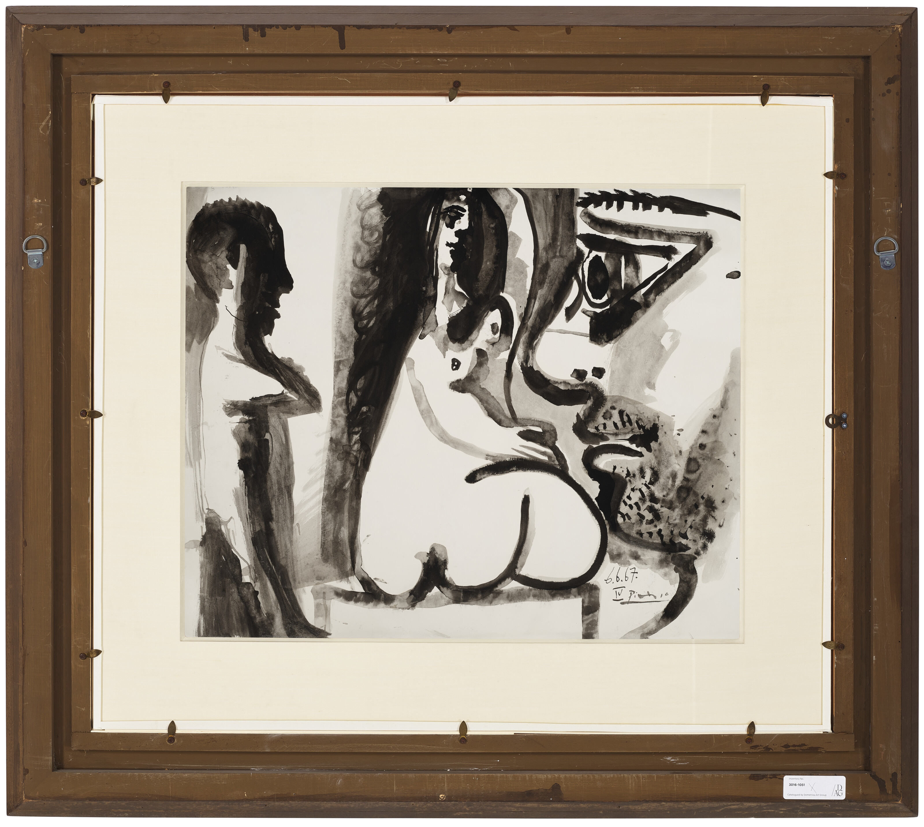 Pablo Picasso — Мужчина и три новые женщины (спереди); Женщина и двое мужчин (сзади), изображение 4