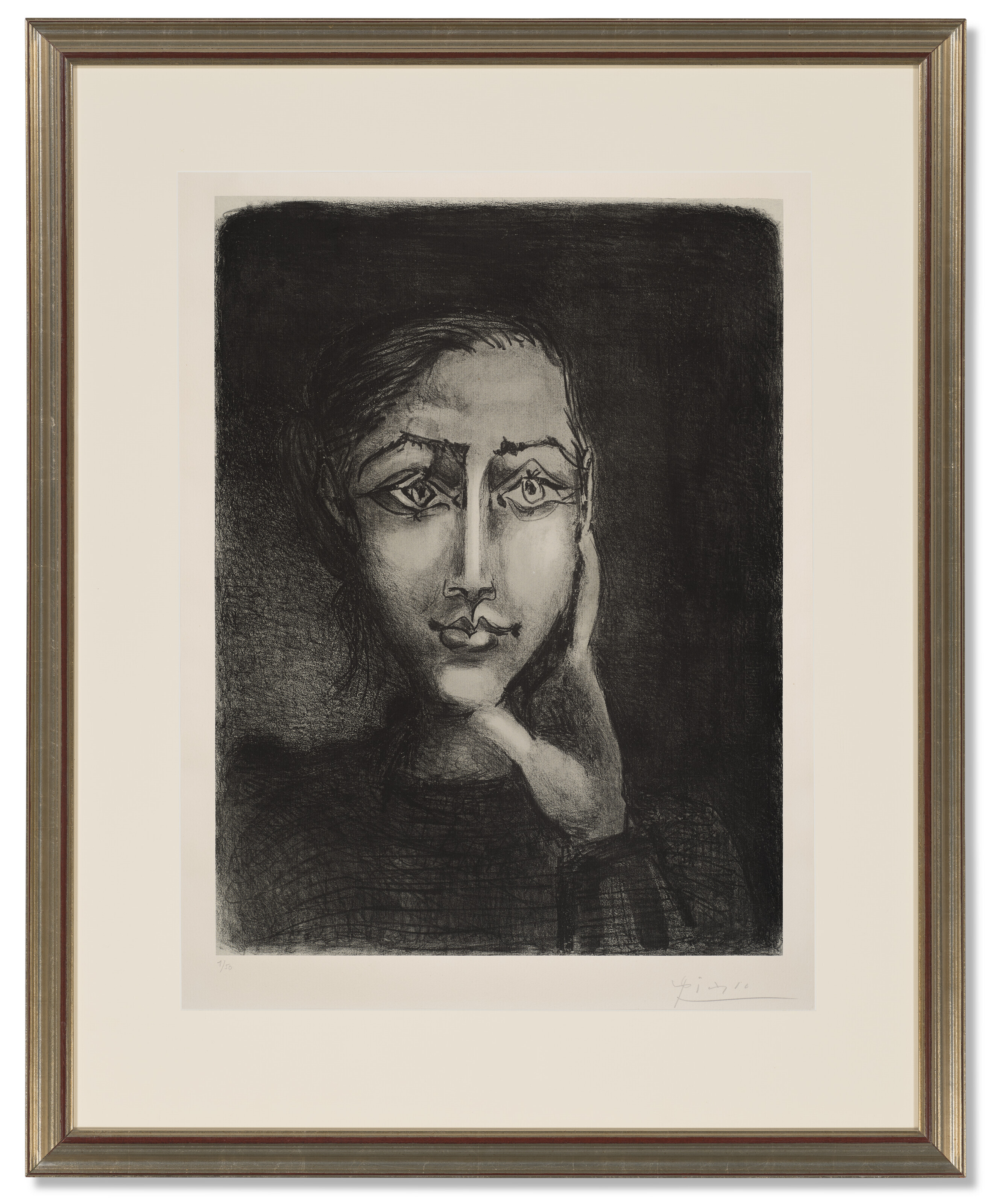 Pablo Picasso — Франсуаза сюр фон гри, изображение 2