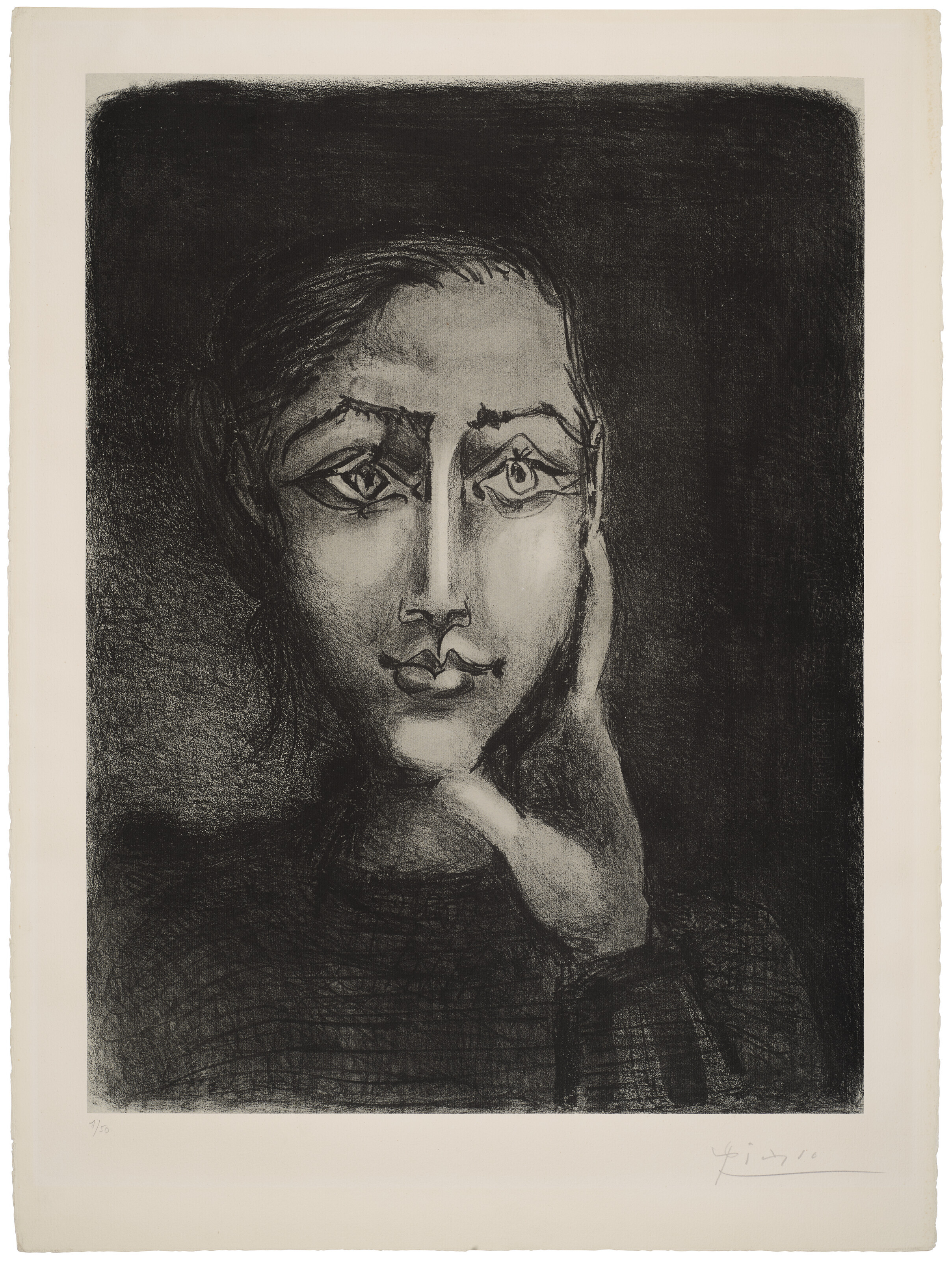Pablo Picasso — Франсуаза сюр фон гри, изображение 3