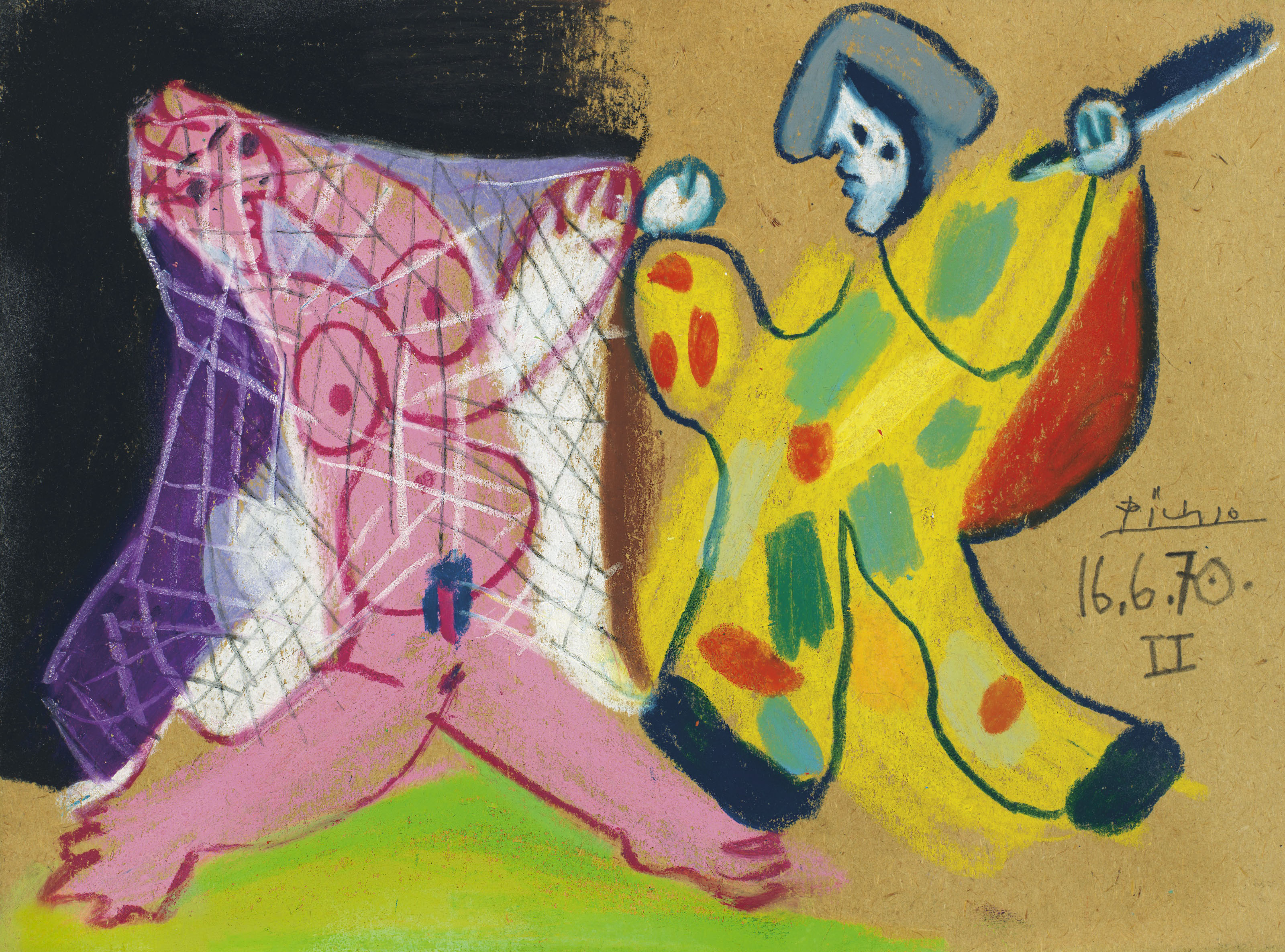 Pablo Picasso — Ну, с филе и арлекином