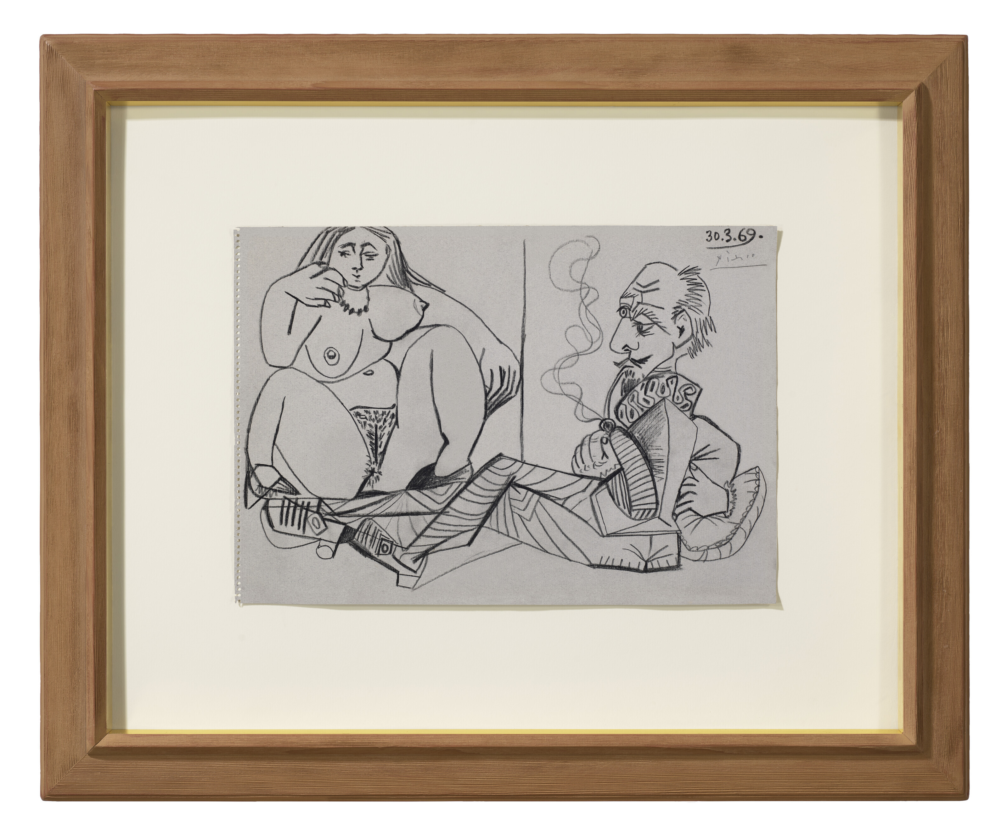 Pablo Picasso — Человек с трубкой в руках и без помощи, изображение 2