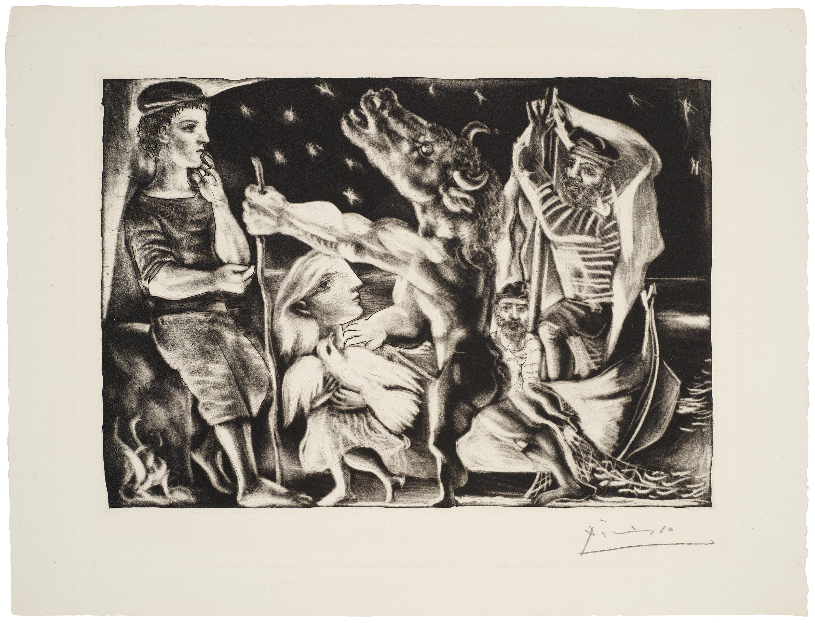 Pablo Picasso — Минотавр - путеводитель по ночной жизни, из "Люкса Воллара", изображение 3