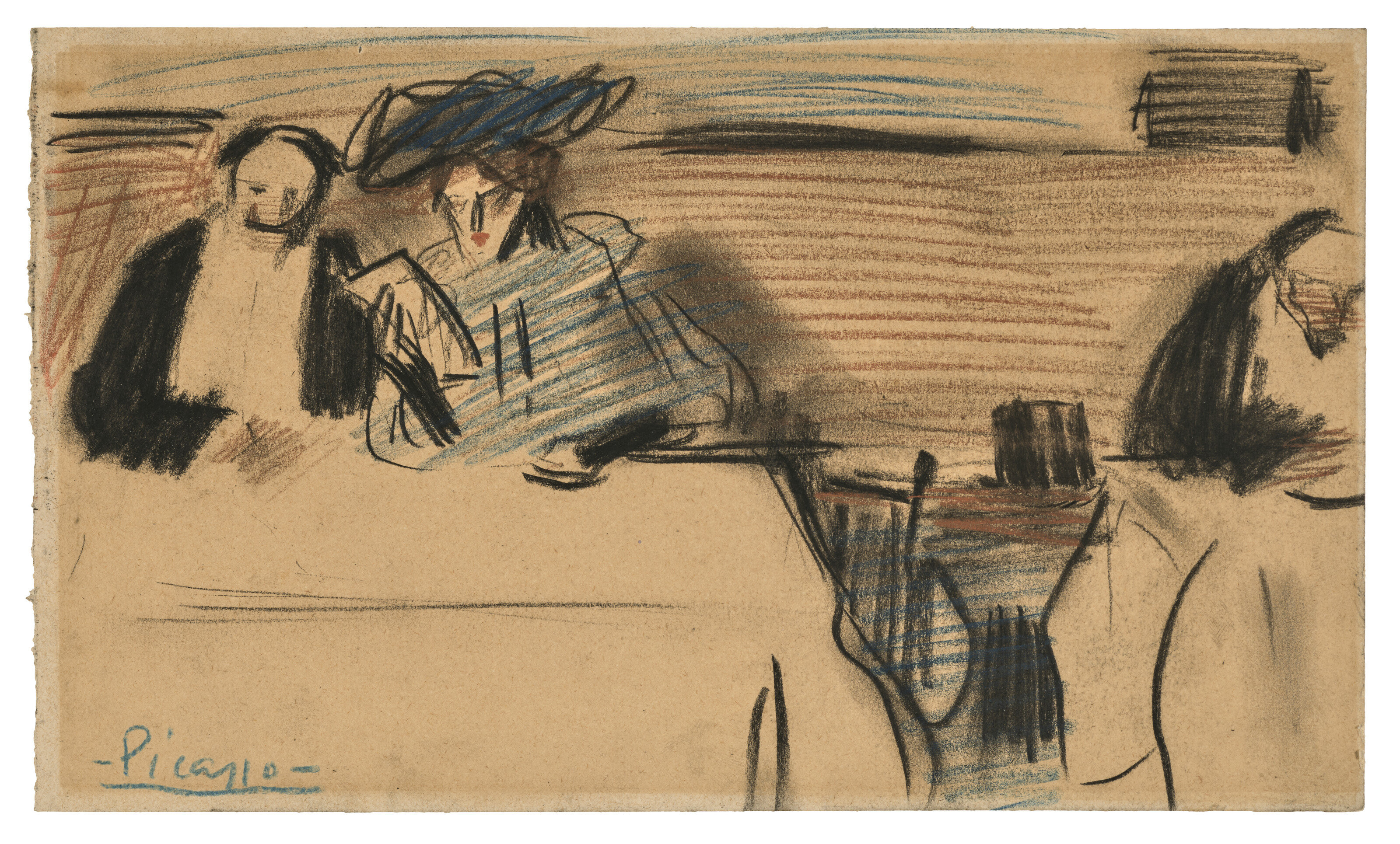 Pablo Picasso — Сцена в кафе, изображение 2