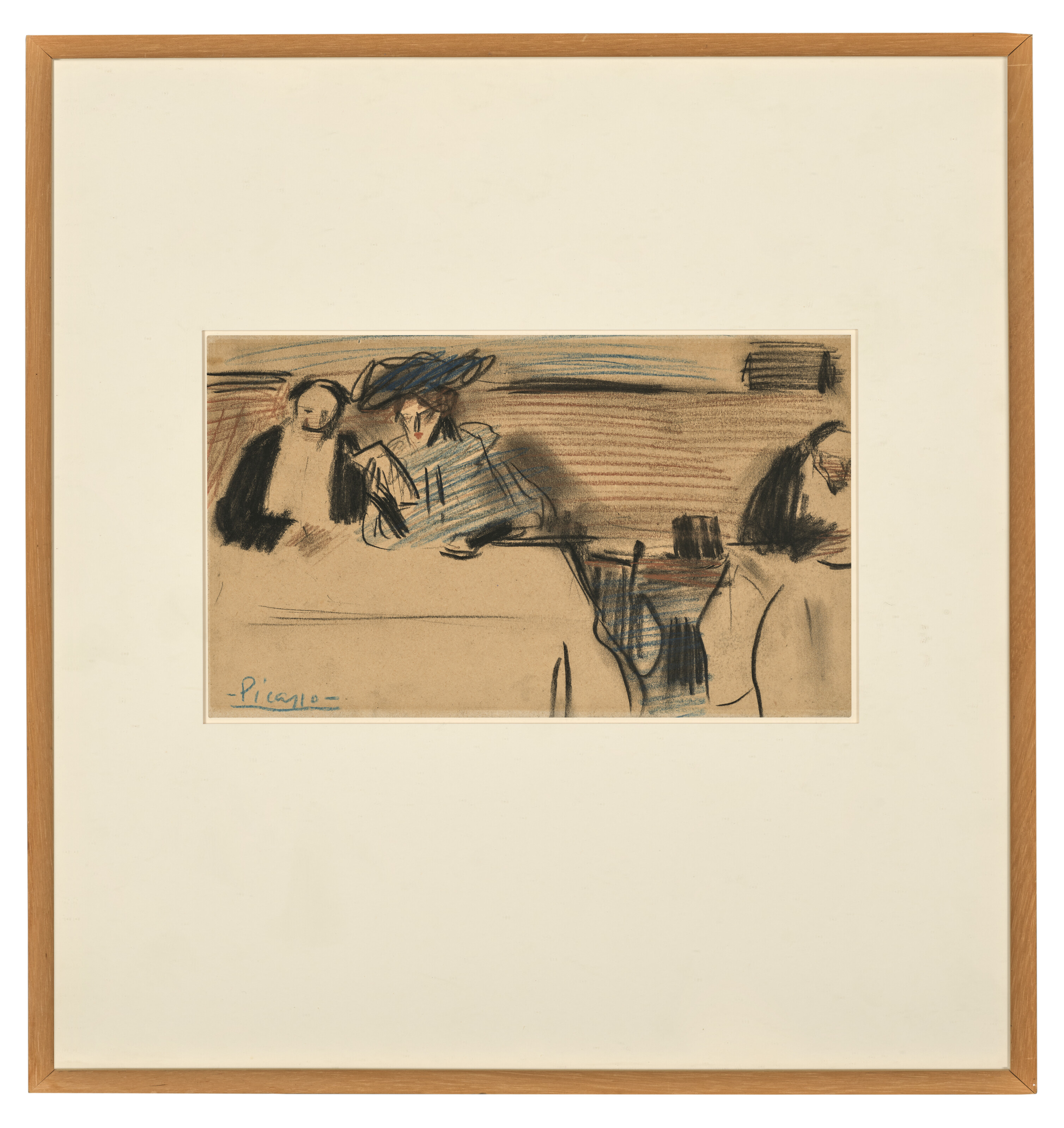 Pablo Picasso — Сцена в кафе, изображение 4