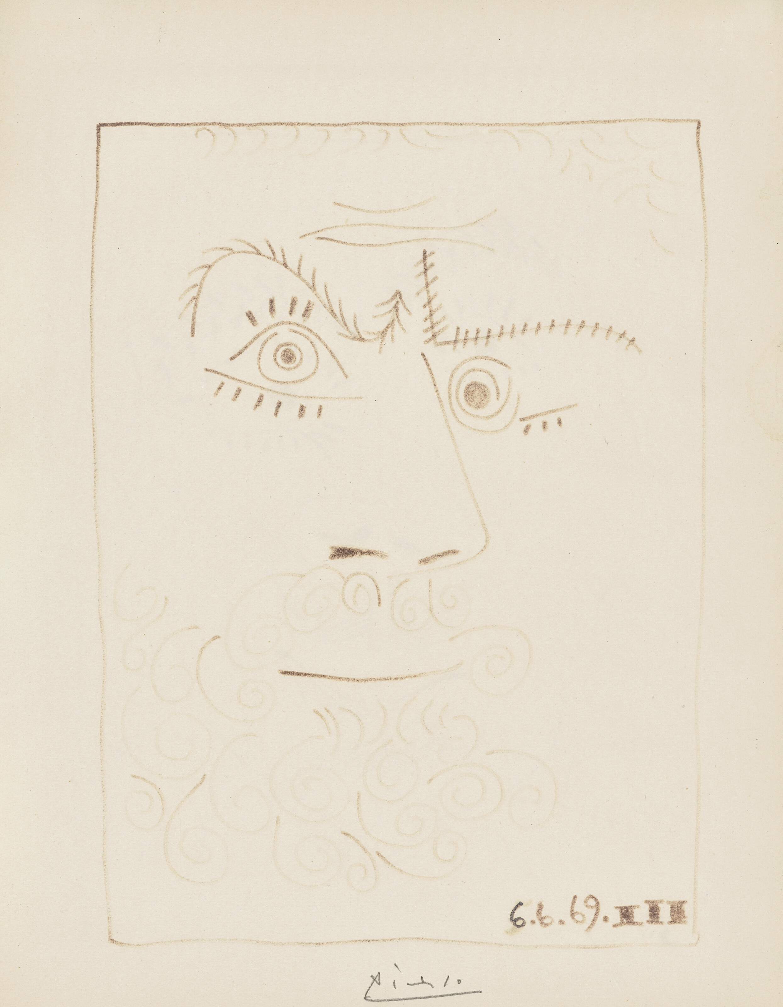 Pablo Picasso — Тет-а-тет (задом наперед) ; Тет-а-тет (оборотная сторона), изображение 2