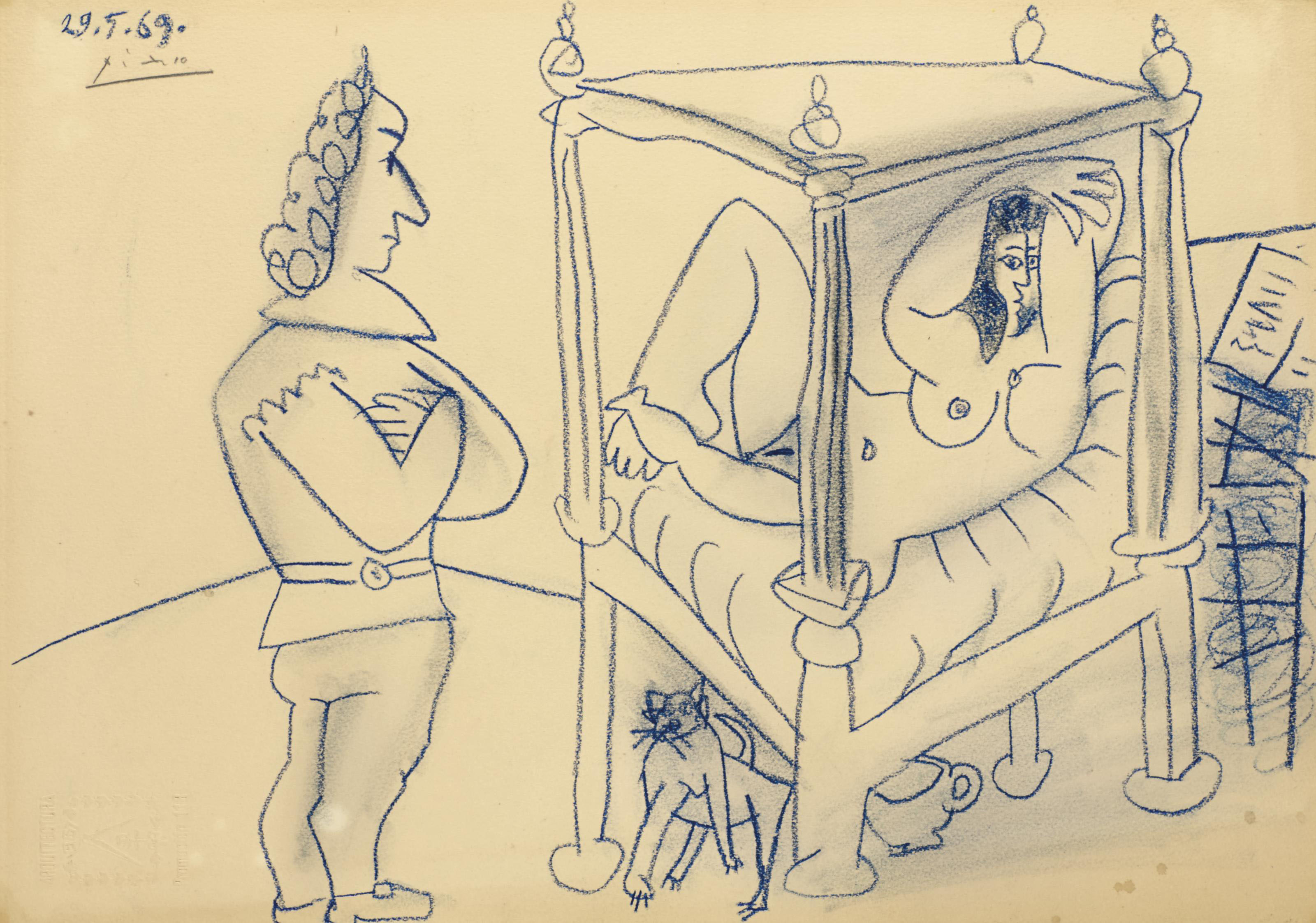 Pablo Picasso — Женщина танцует в образе балдахина и дебютирует как мужчина