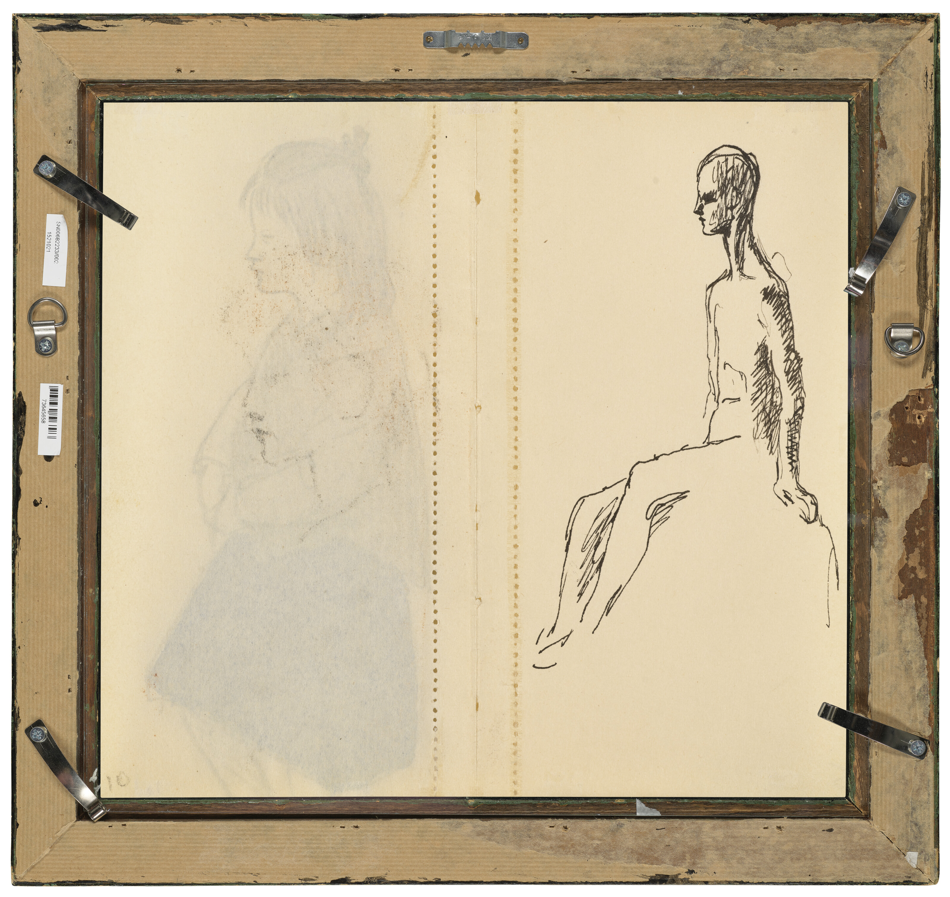 Pablo Picasso — Молодая девушка ( справа ); Этюд для "Сальтимбанков" (оборотная сторона ), изображение 5