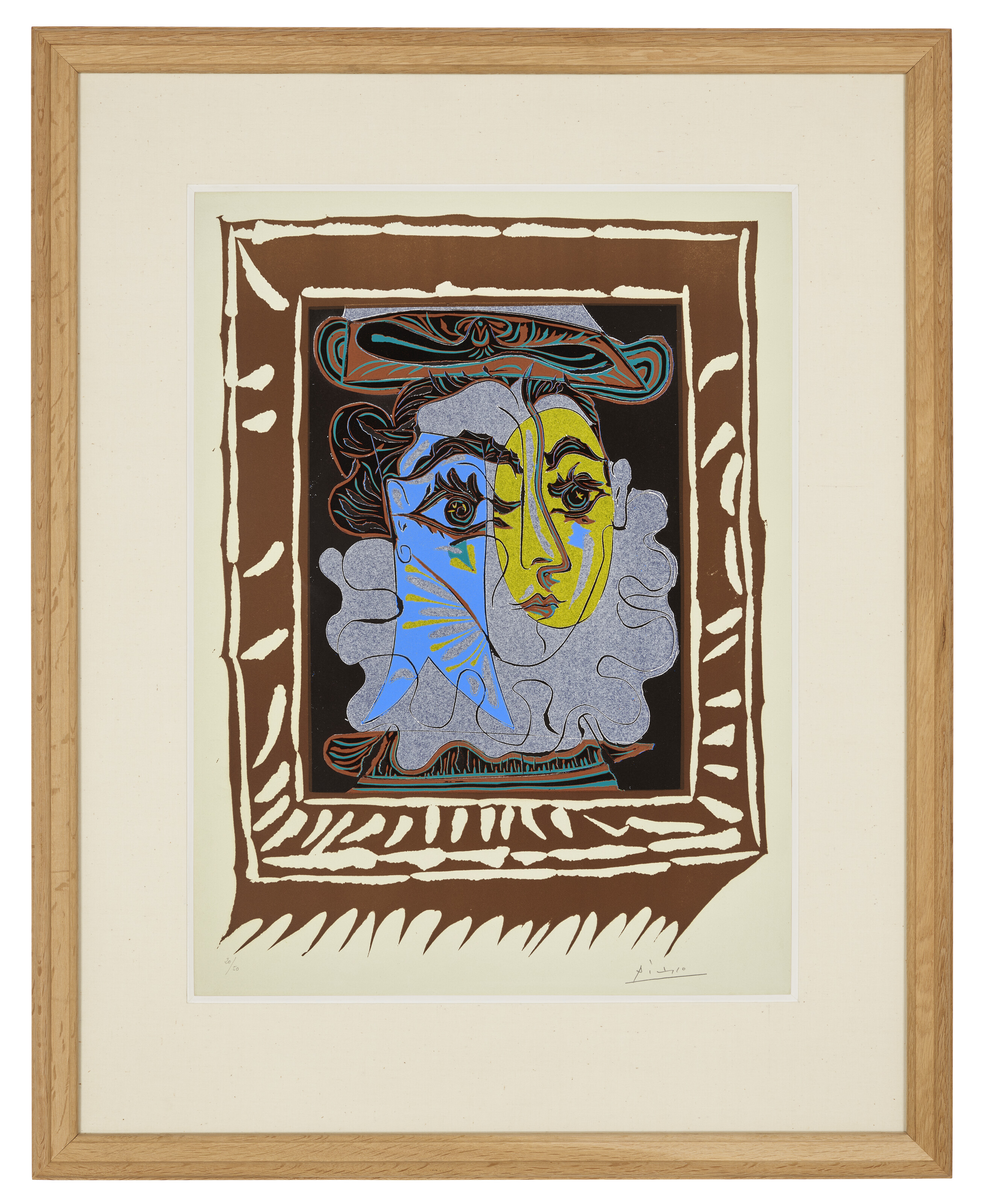 Pablo Picasso — Женский портрет в стиле фрейз и во вводной части, изображение 2