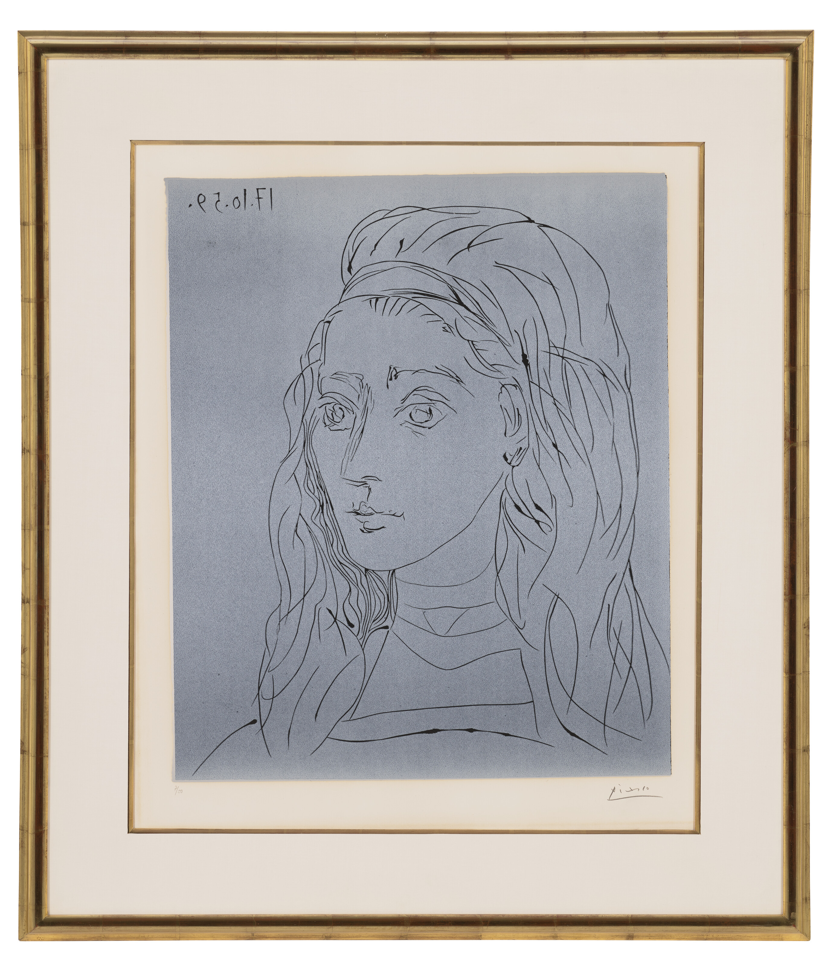 Pablo Picasso — Портрет Жаклин, изображение 2