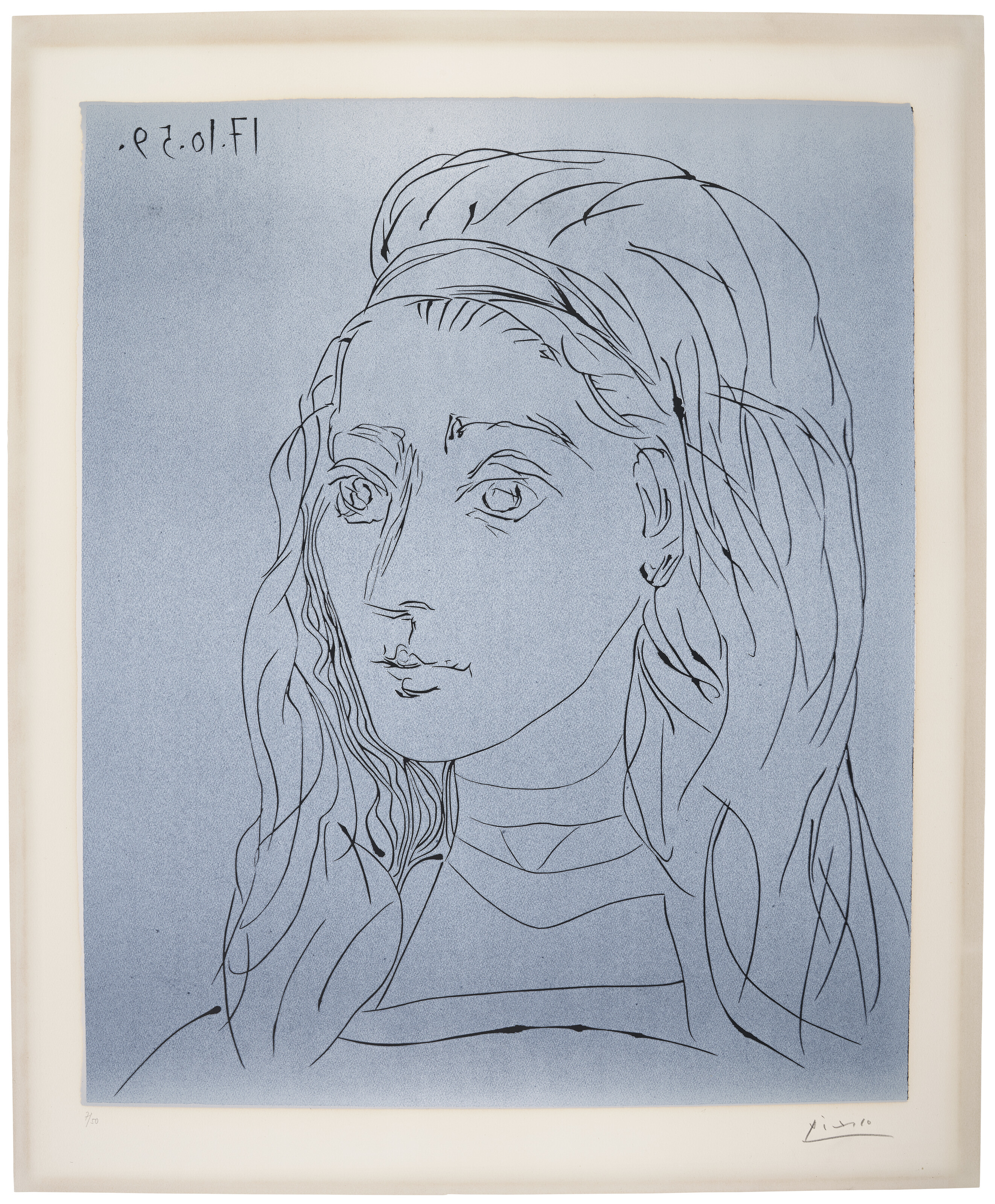 Pablo Picasso — Портрет Жаклин, изображение 3