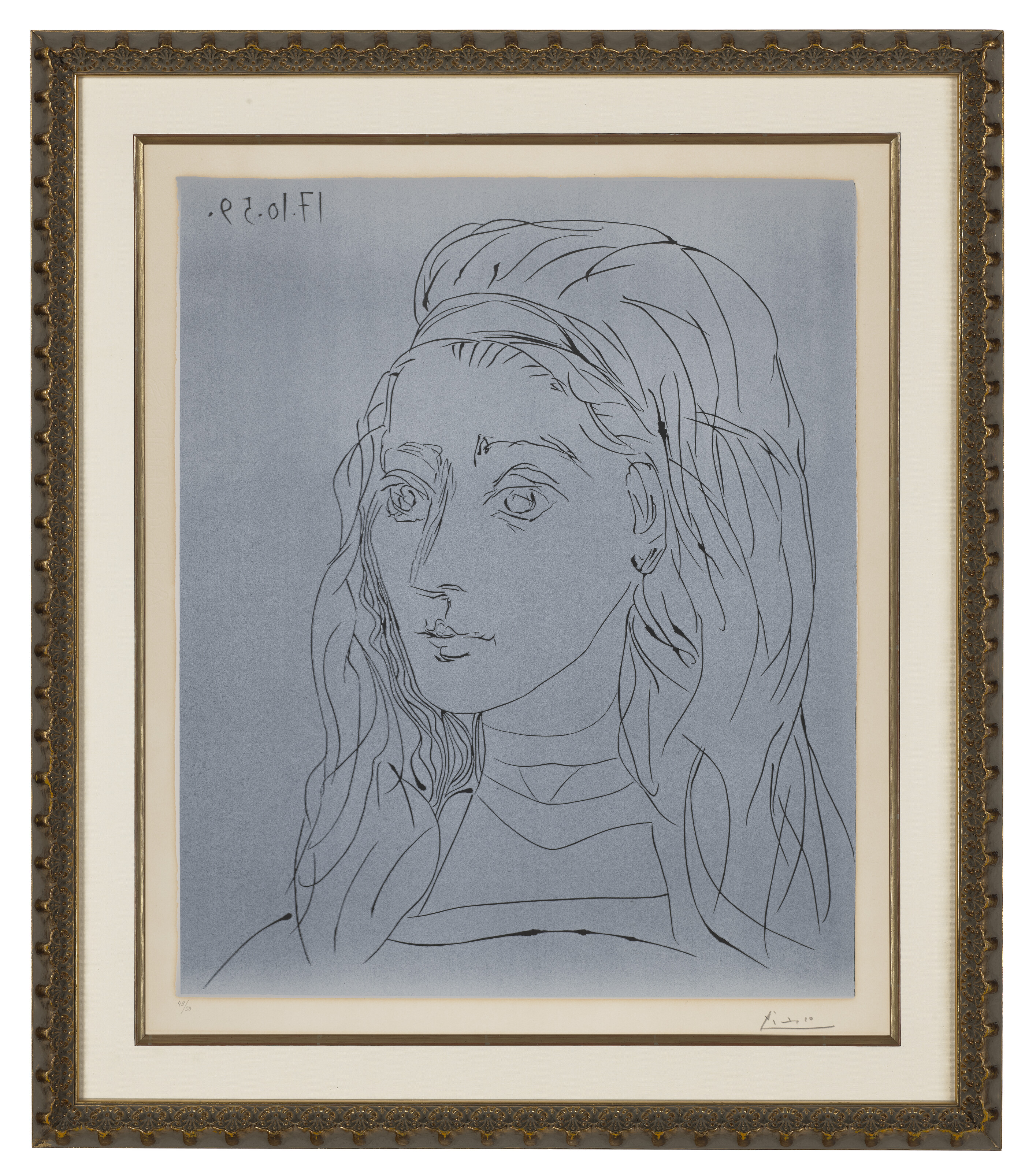 Pablo Picasso — Портрет Жаклин, изображение 2