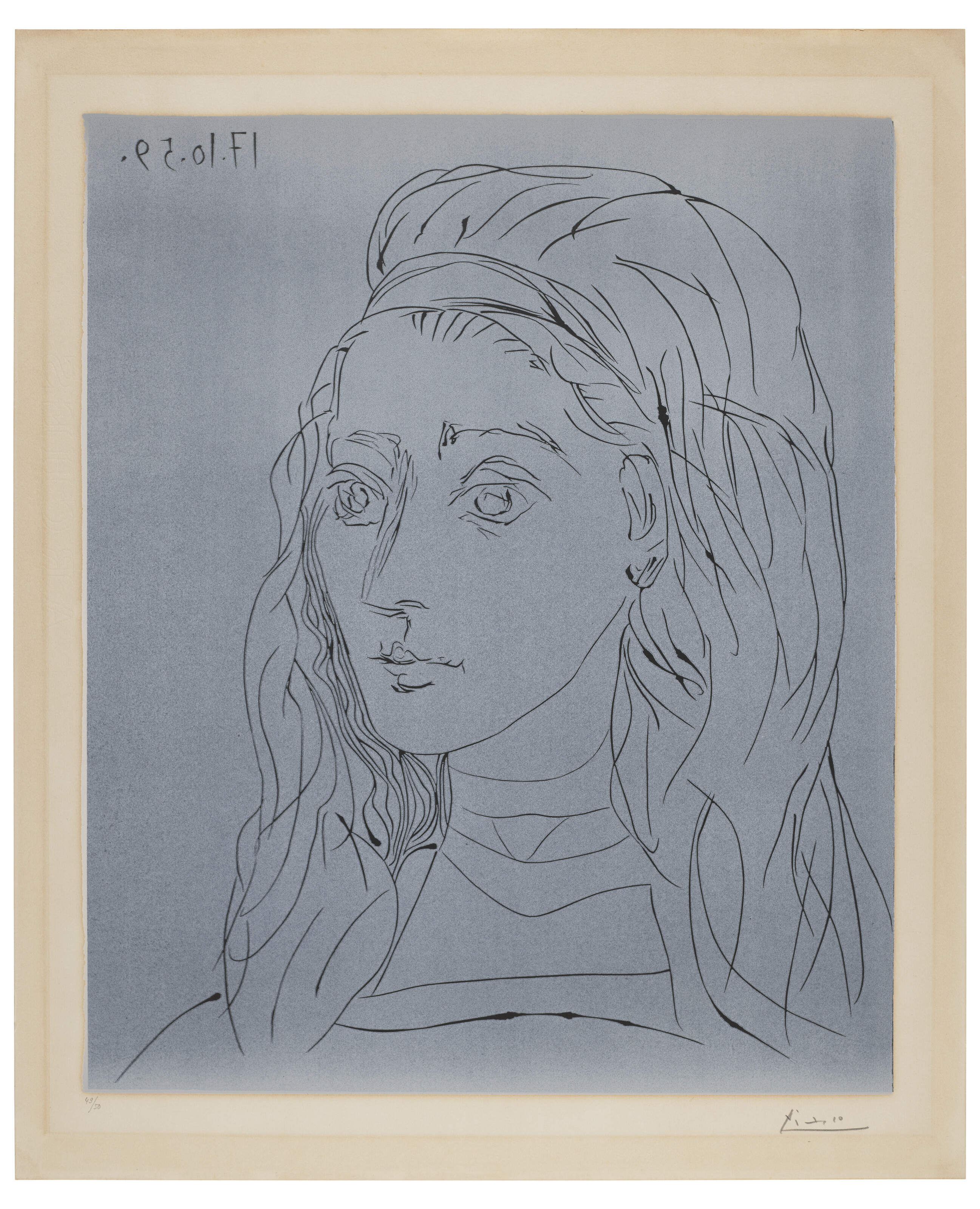 Pablo Picasso — Портрет Жаклин, изображение 3