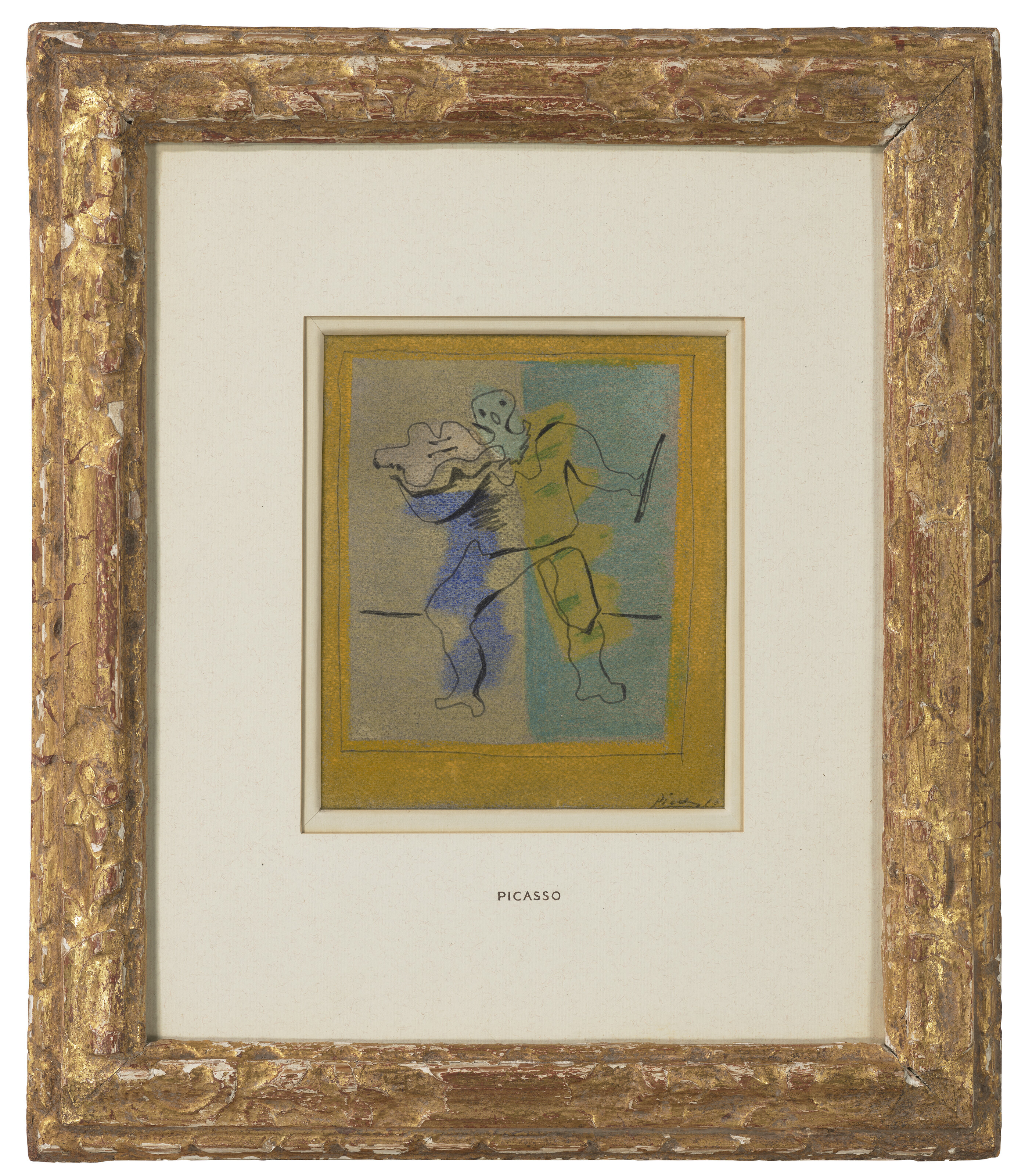 Pablo Picasso — Арлекин-виолончелист, изображение 2